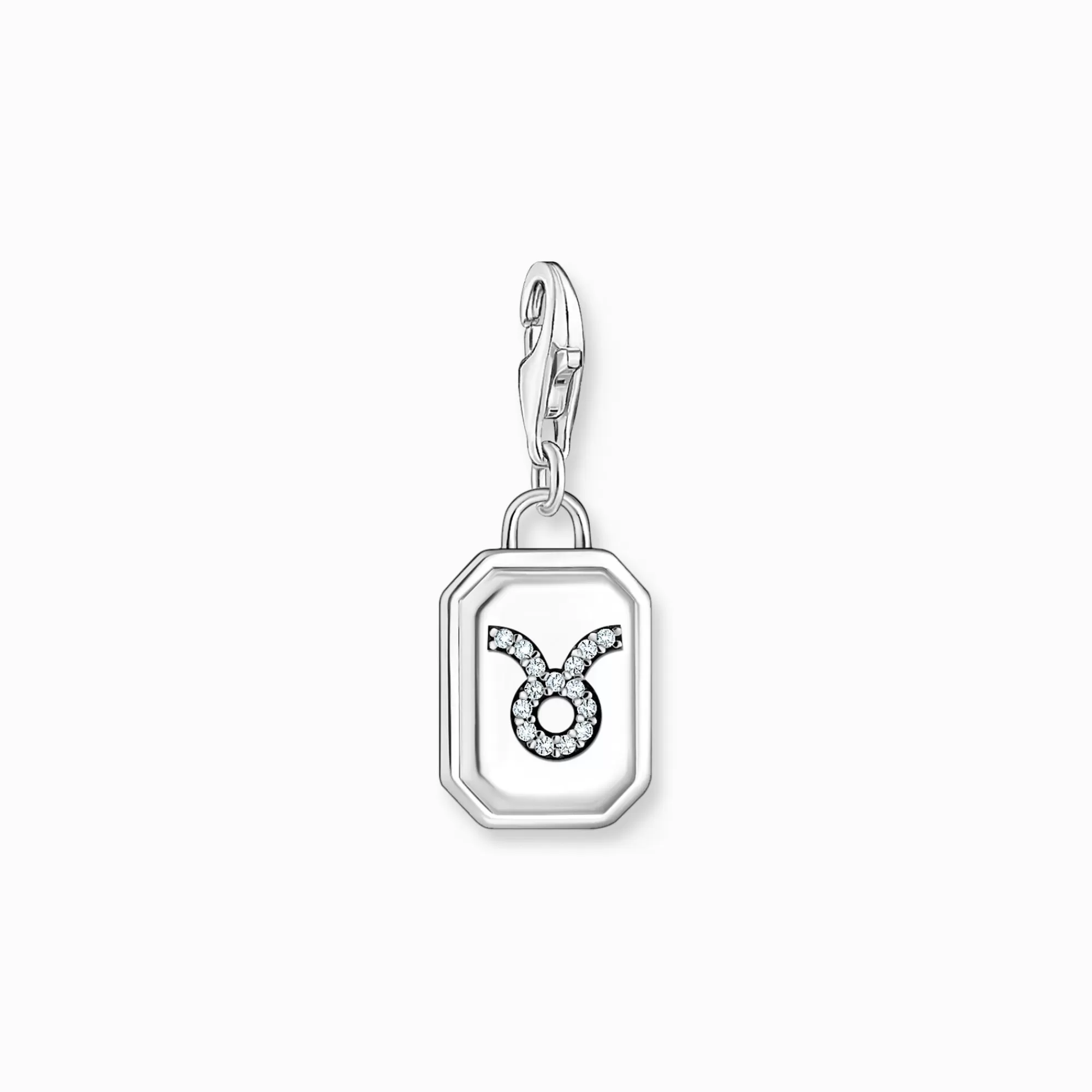 THOMAS SABO Silver charm pendant zodiac sign Taurus with zirconia-Women Charms | Charms