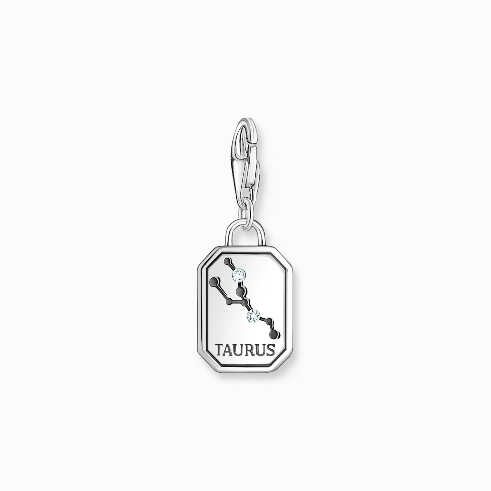 THOMAS SABO Silver charm pendant zodiac sign Taurus with zirconia-Women Charms | Charms