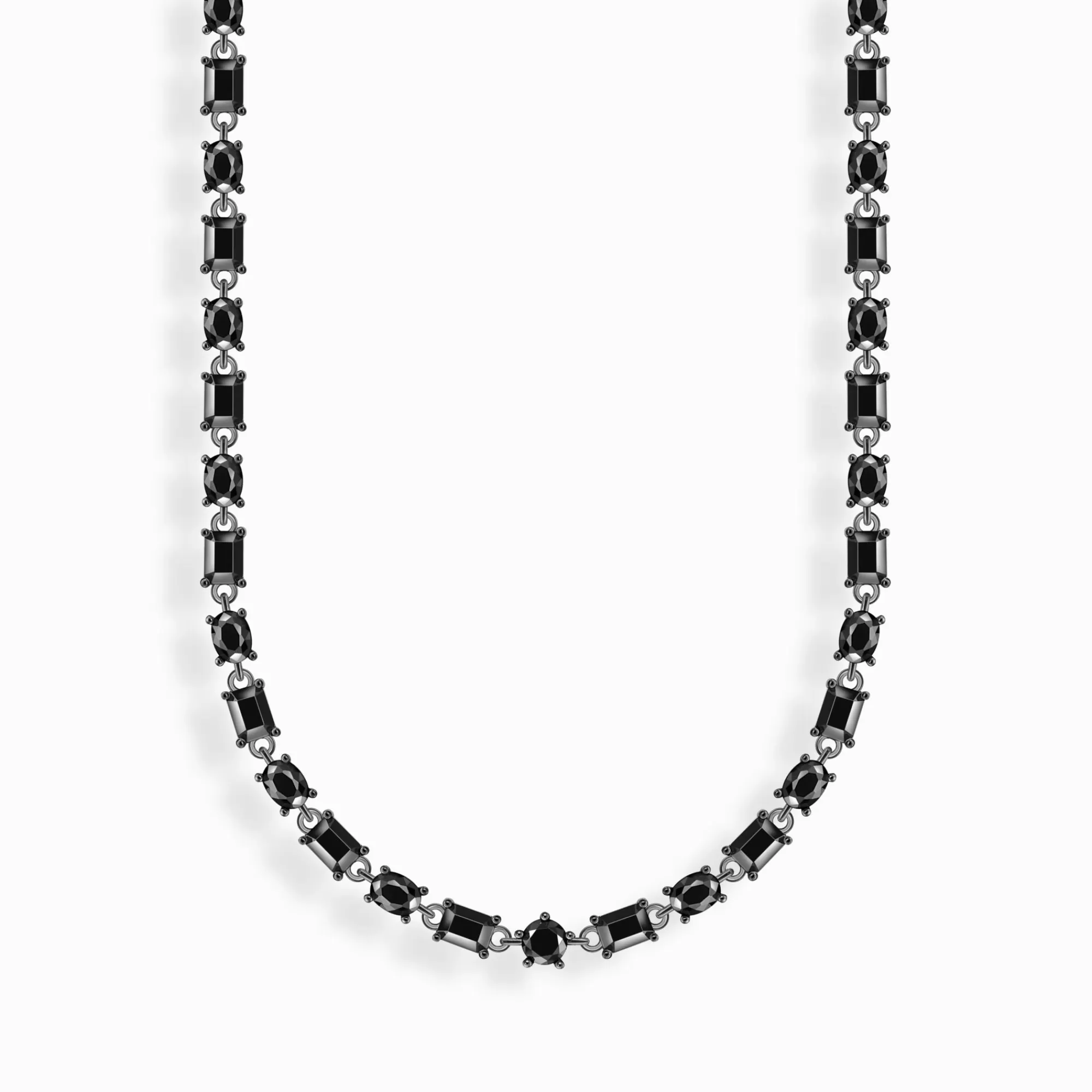 THOMAS SABO Silver choke necklace with black zirconia-Women Necklaces | 925 Silver