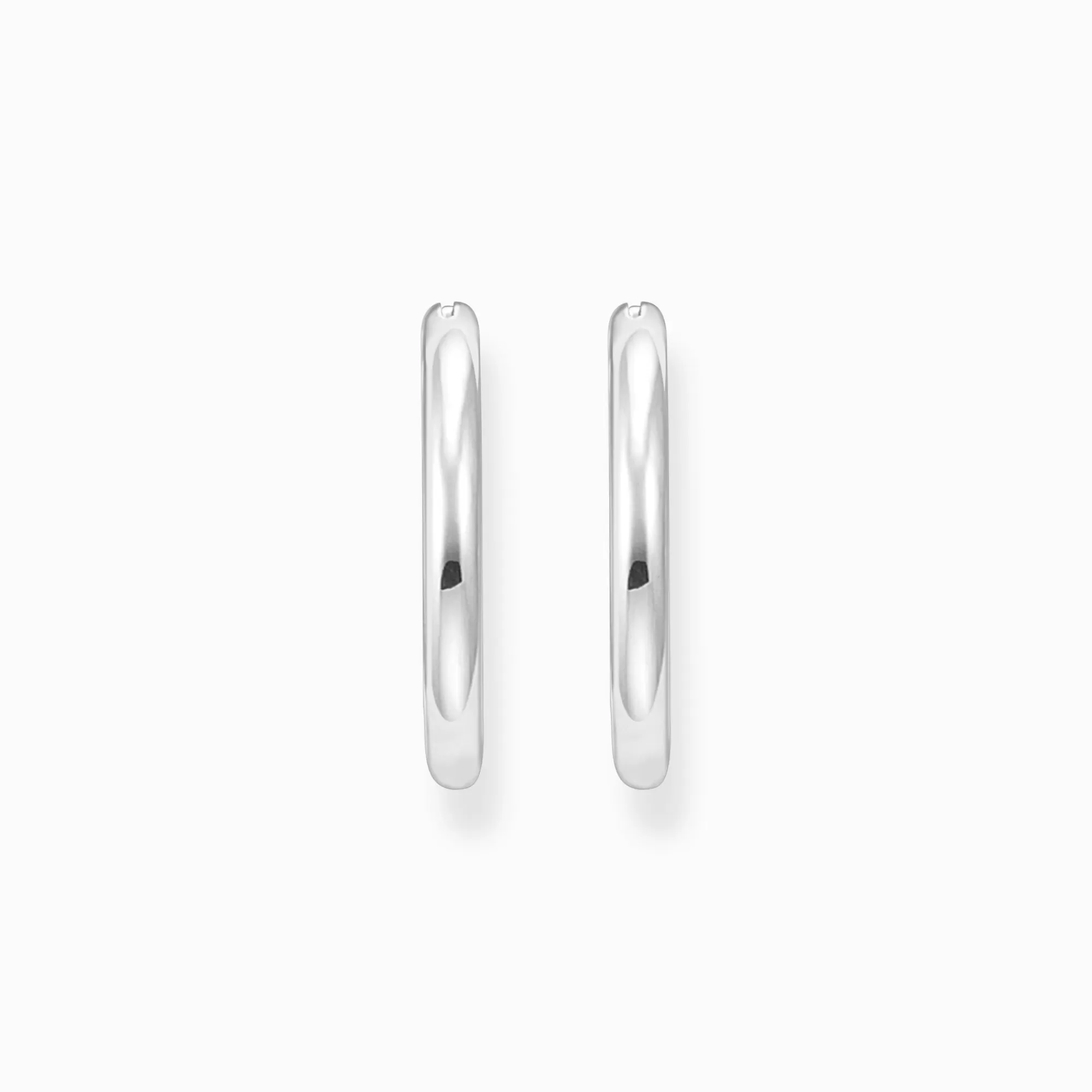 THOMAS SABO Silver classic hoop earrings in wider shape-Women Hoop Earrings