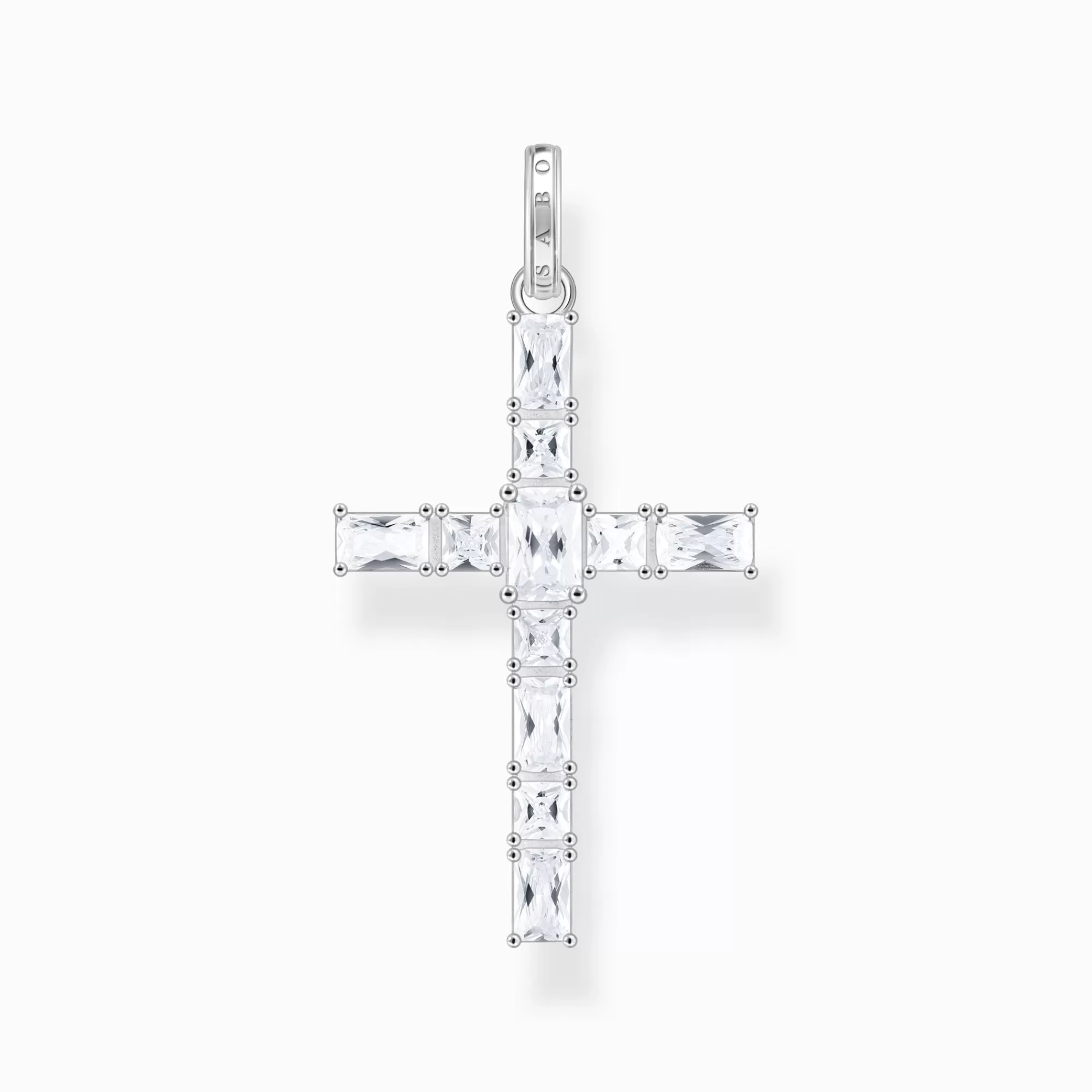 THOMAS SABO Silver cross pendant with white zirconia-Women Pendants | 925 Silver