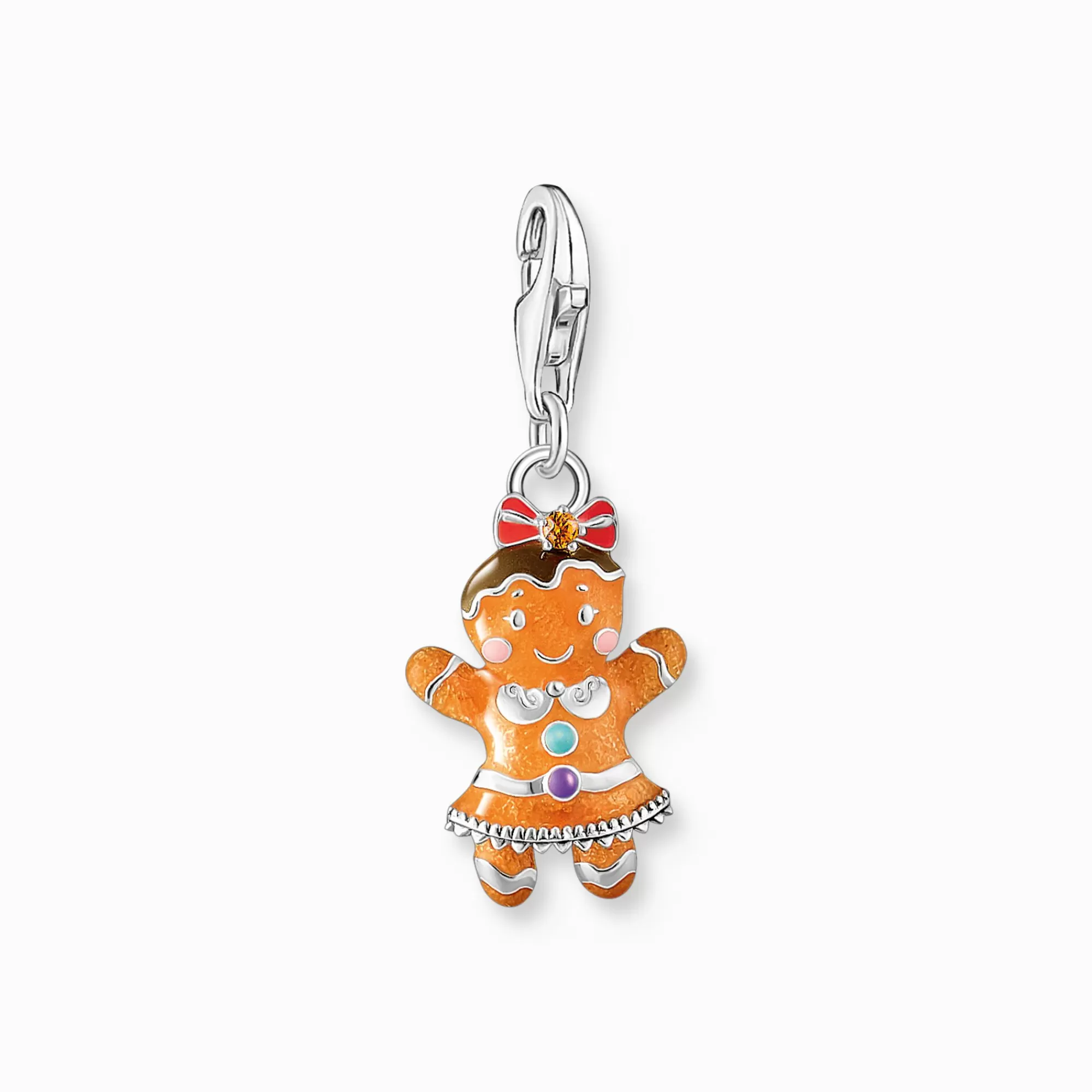 THOMAS SABO Silver gingerbread girl charm pendant-Women Charms | Charms