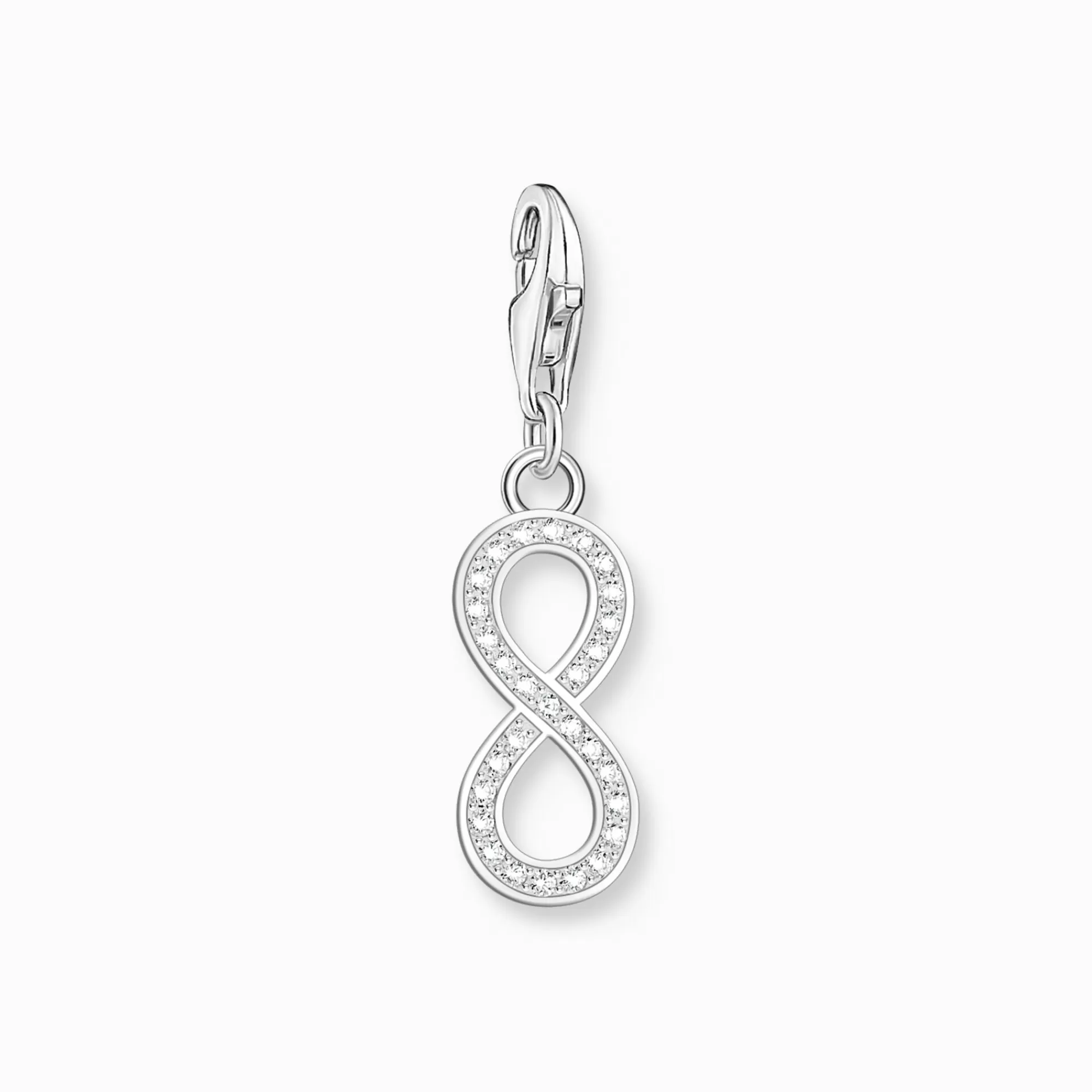 THOMAS SABO Silver Infinity Charm pendant with zirconia stones silver-Women Charms | Charms