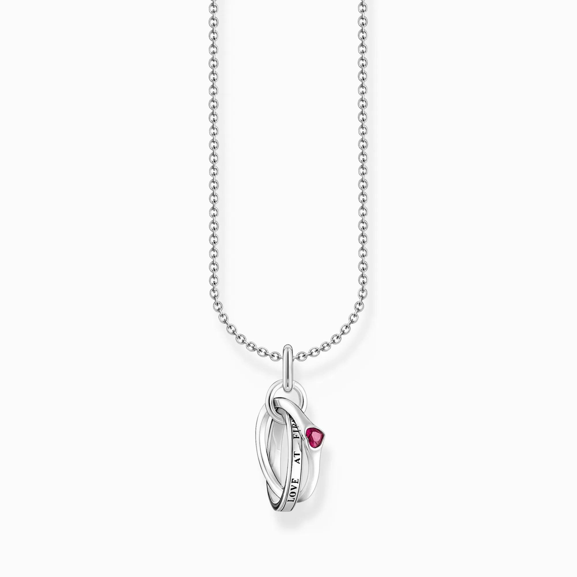 THOMAS SABO Silver neckalce with Together ring pendant-Women Necklaces | 925 Silver