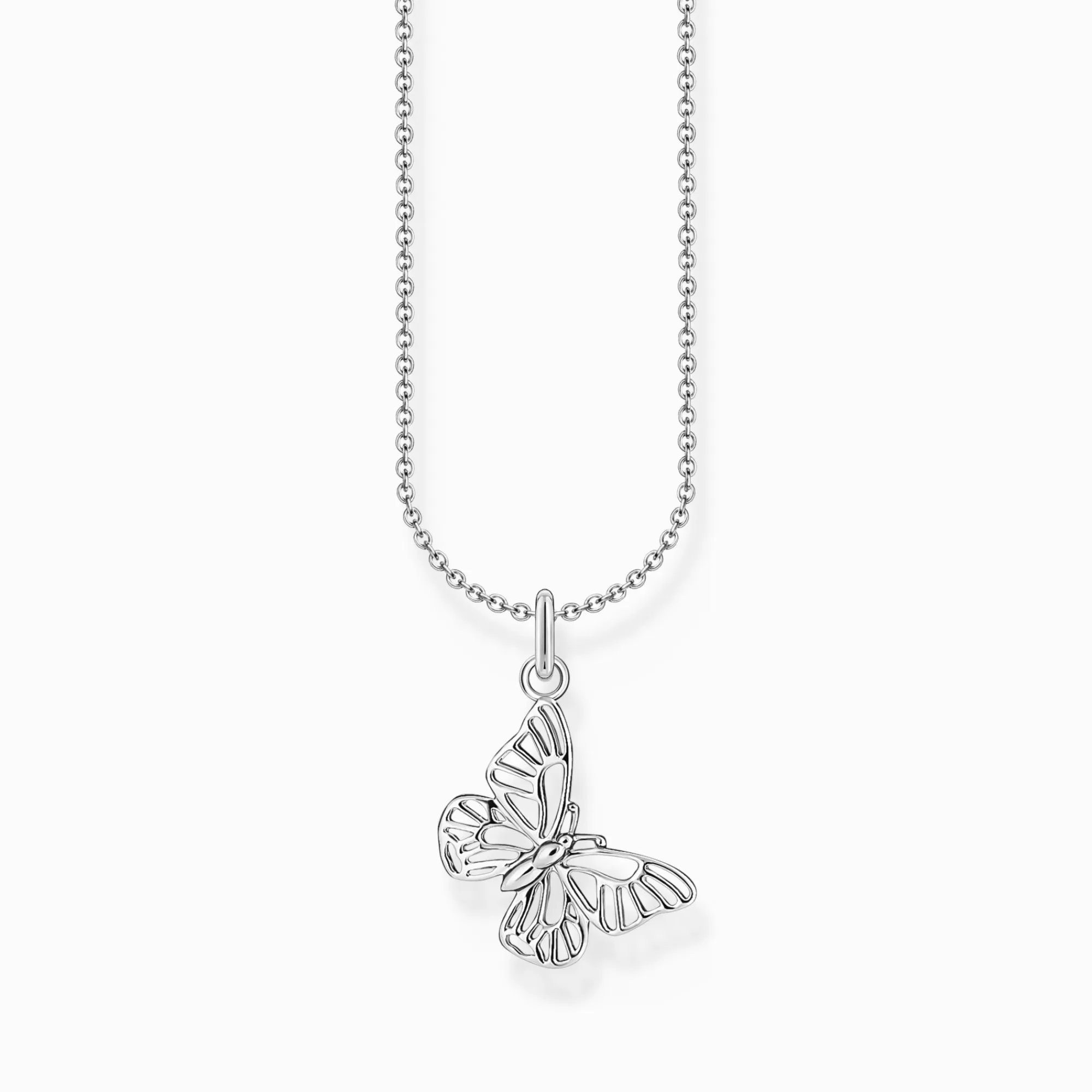 THOMAS SABO Silver necklace with butterfly pendant-Women Necklaces | 925 Silver