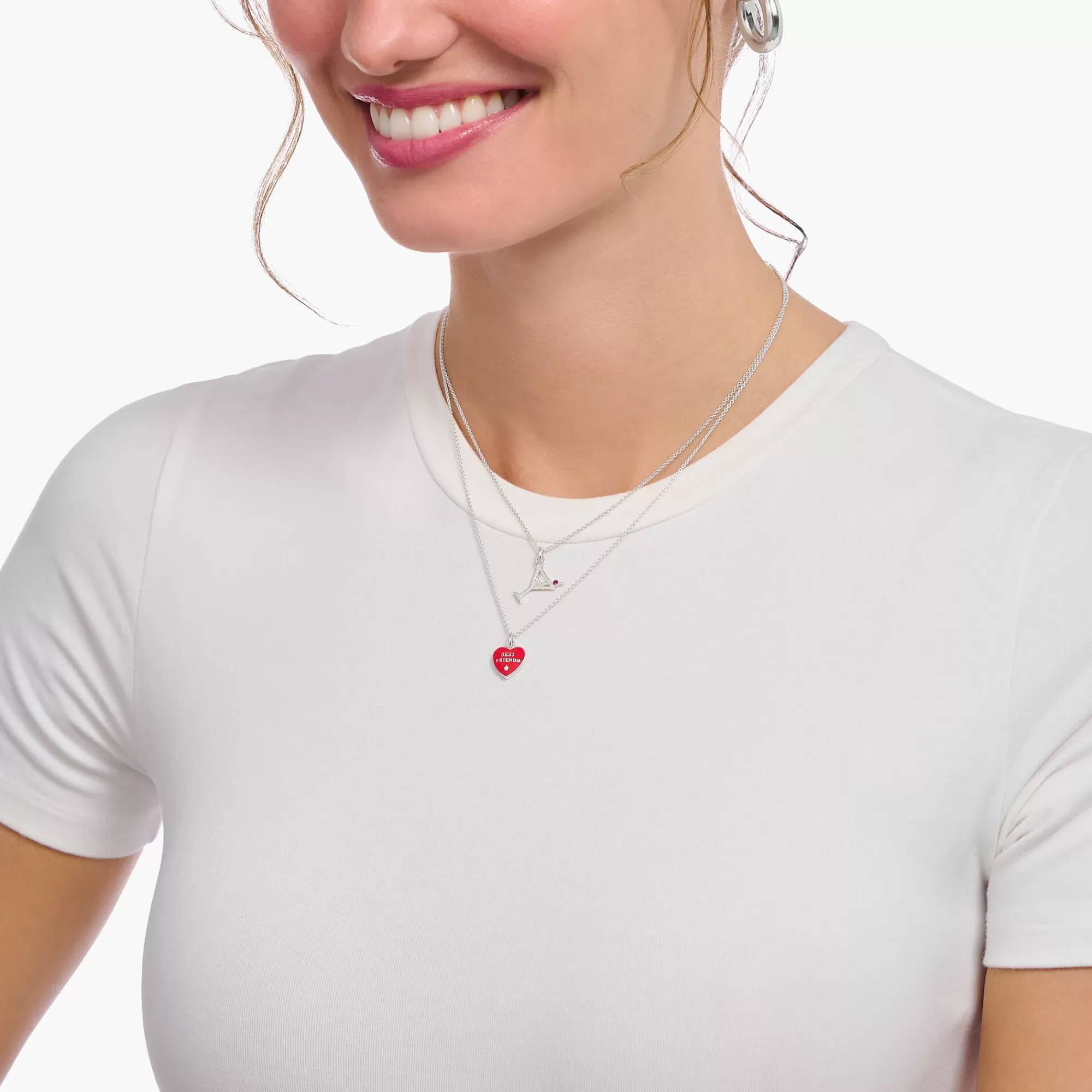 THOMAS SABO Silver necklace with cocktail glass pendant-Women Necklaces | 925 Silver