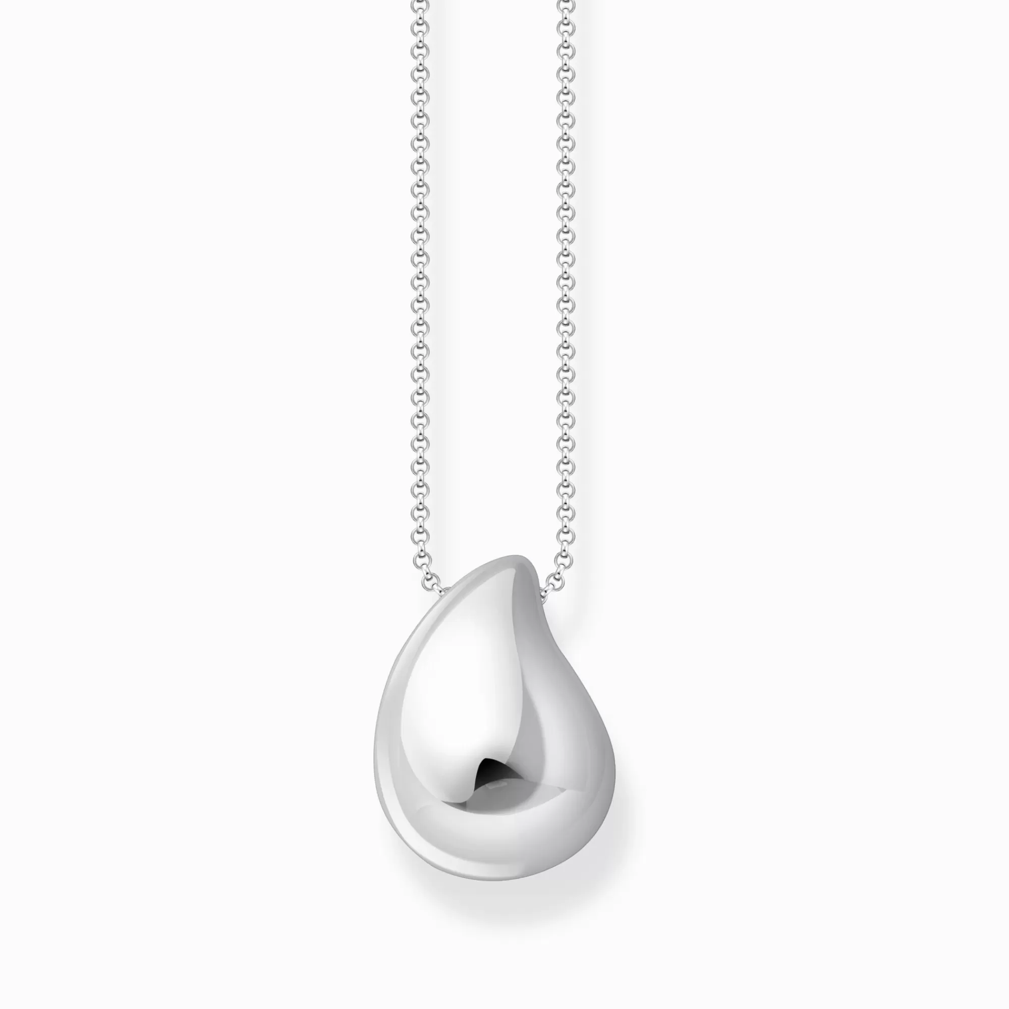 THOMAS SABO Silver necklace with pendant in organic drop-shape-Women Necklaces | 925 Silver