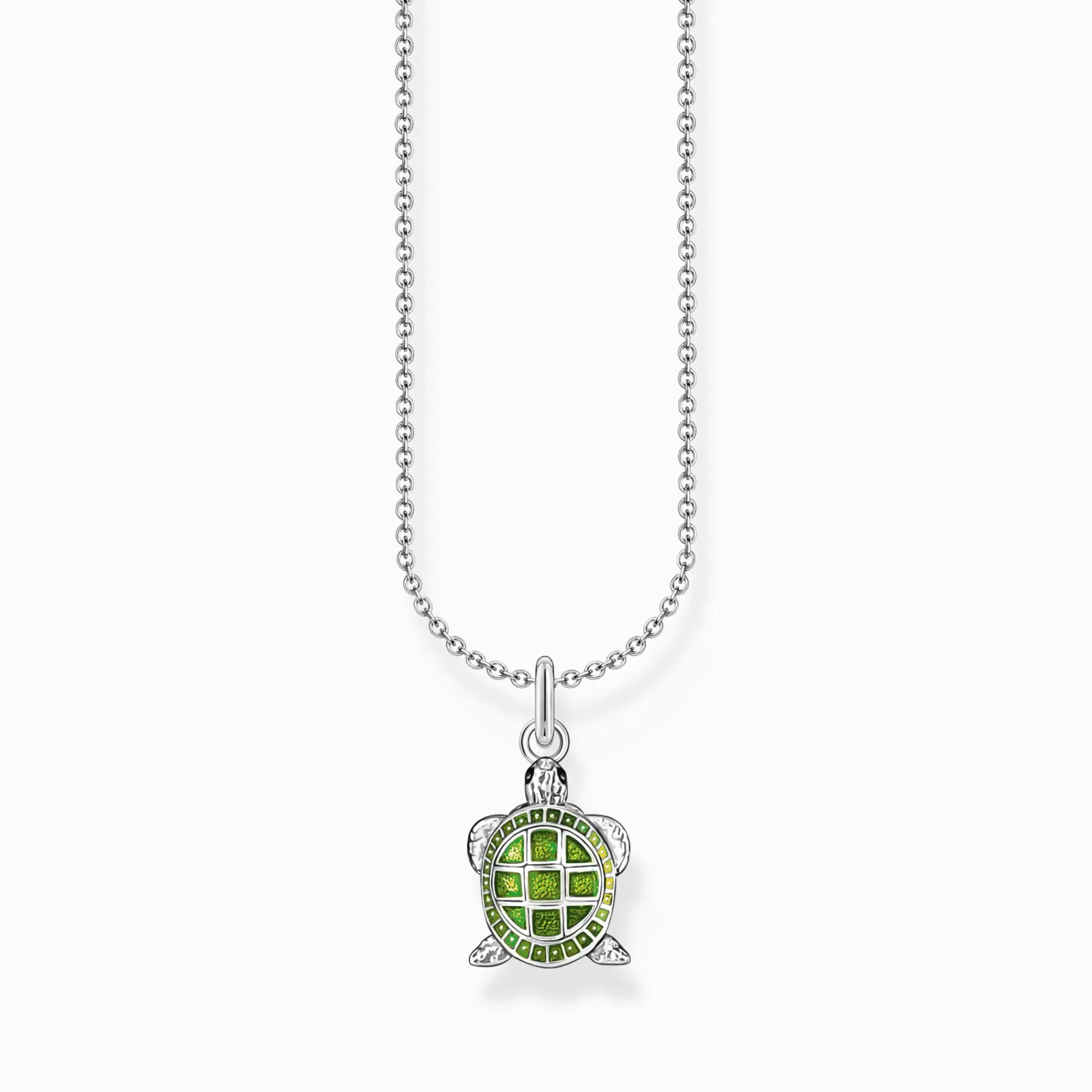 THOMAS SABO Silver necklace with turtle pendant with cold enamel-Women Necklaces | 925 Silver