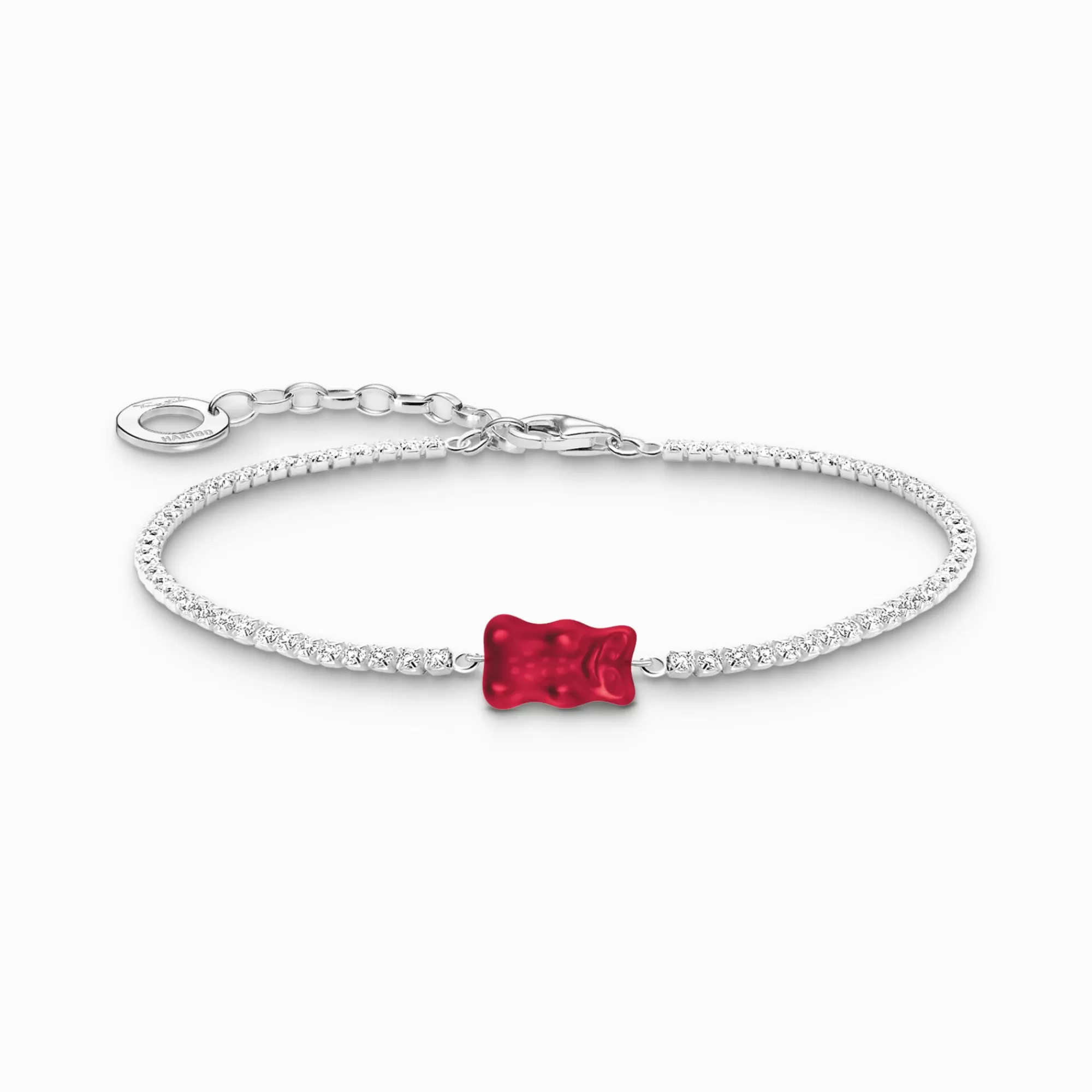 THOMAS SABO Silver tennis bracelet with red Goldbear-Women Bracelets | Red