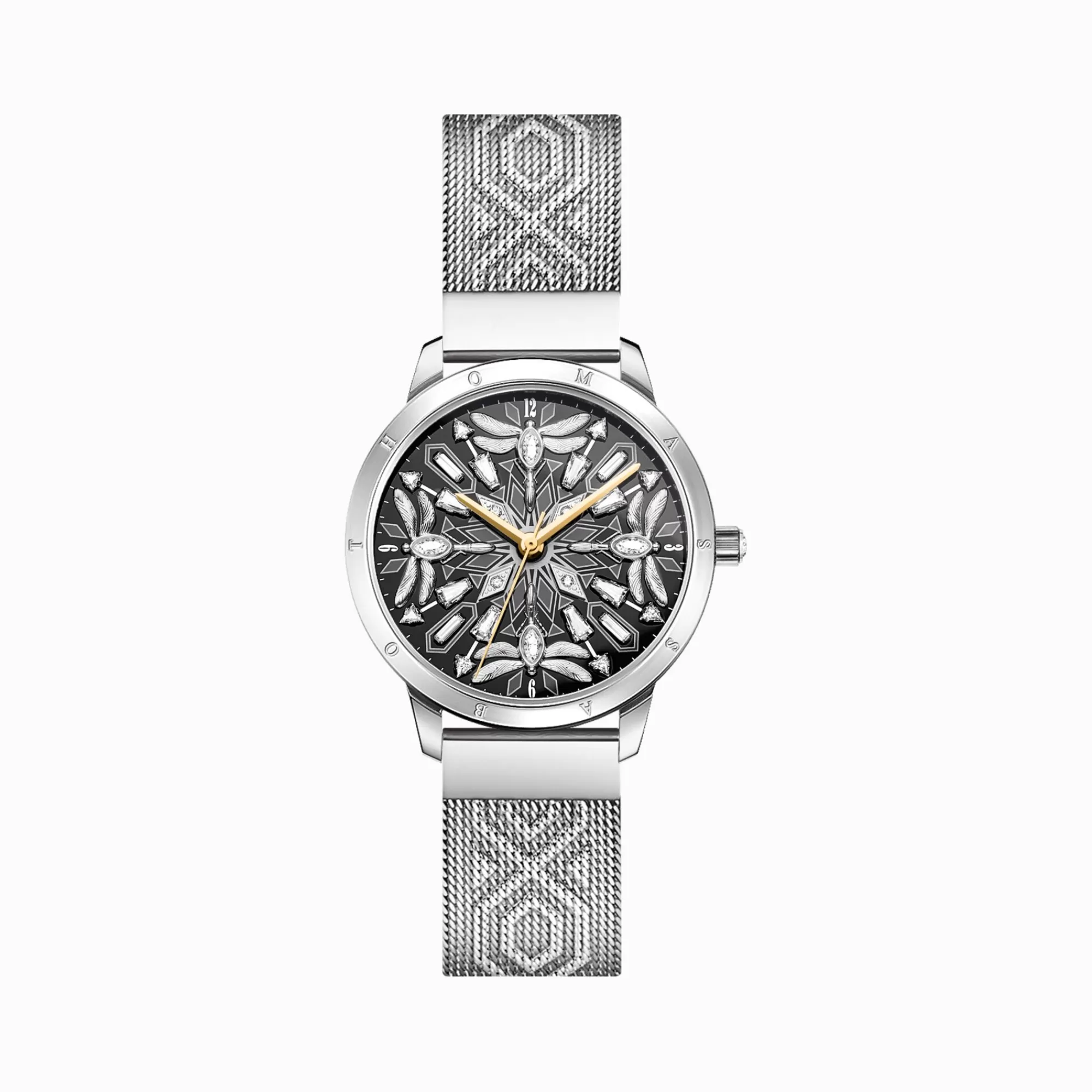 THOMAS SABO Silver women's watch with 33 mm, dragonflies & zirconia-Women Watches | Ladies' Watches