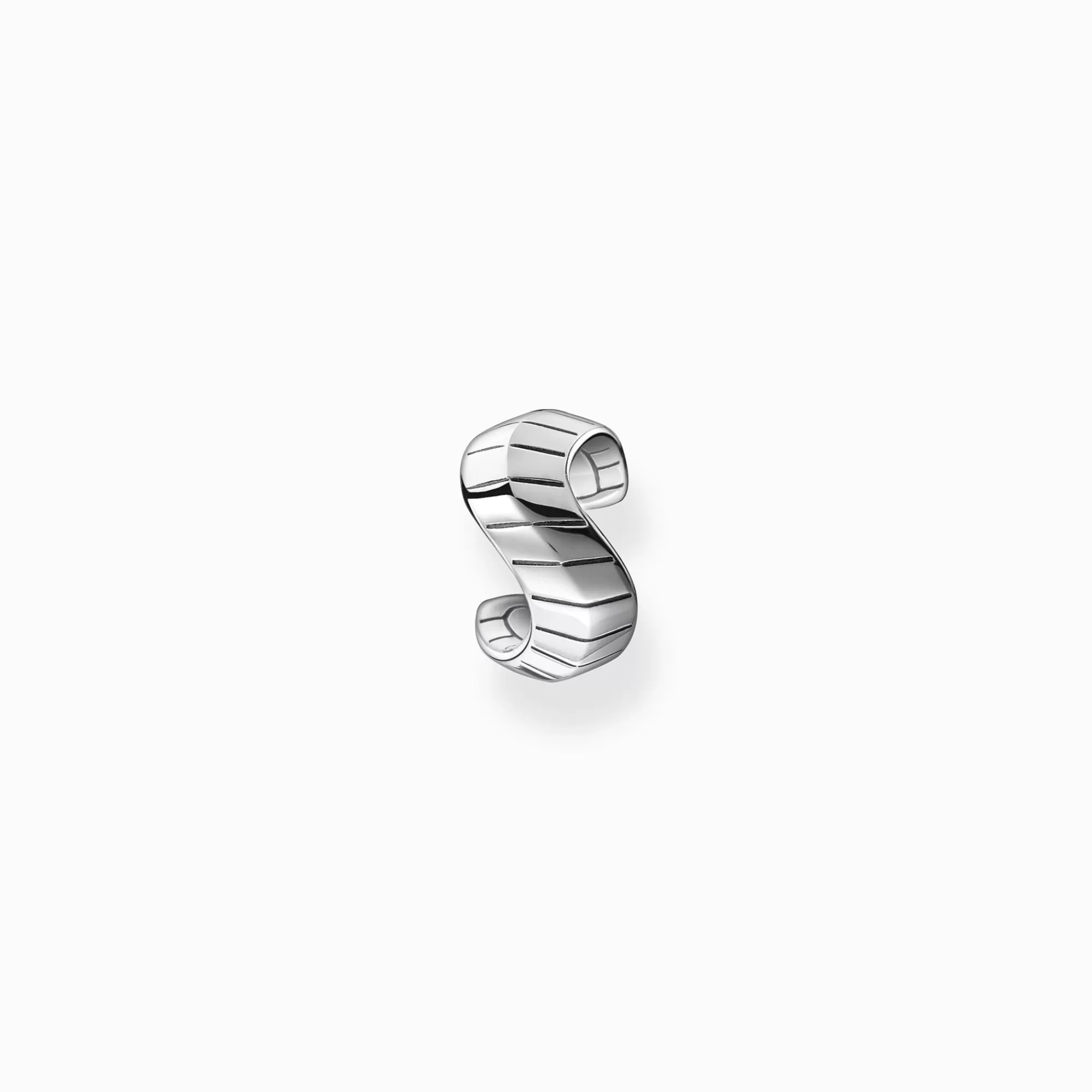 THOMAS SABO Single ear cuff snakeskin silver-Women Ear Studs