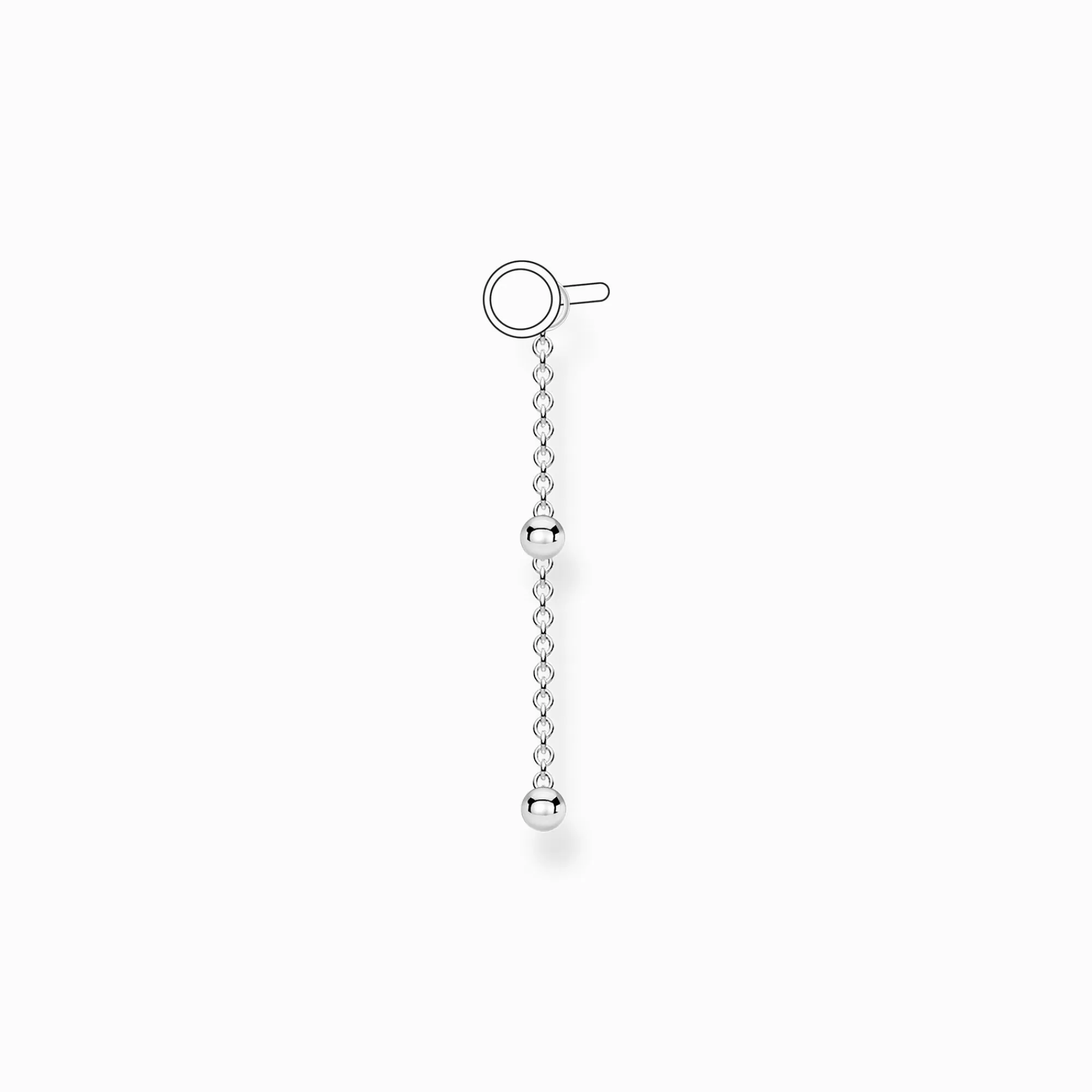 THOMAS SABO Single ear pendant dots silver-Women Hoop Earrings