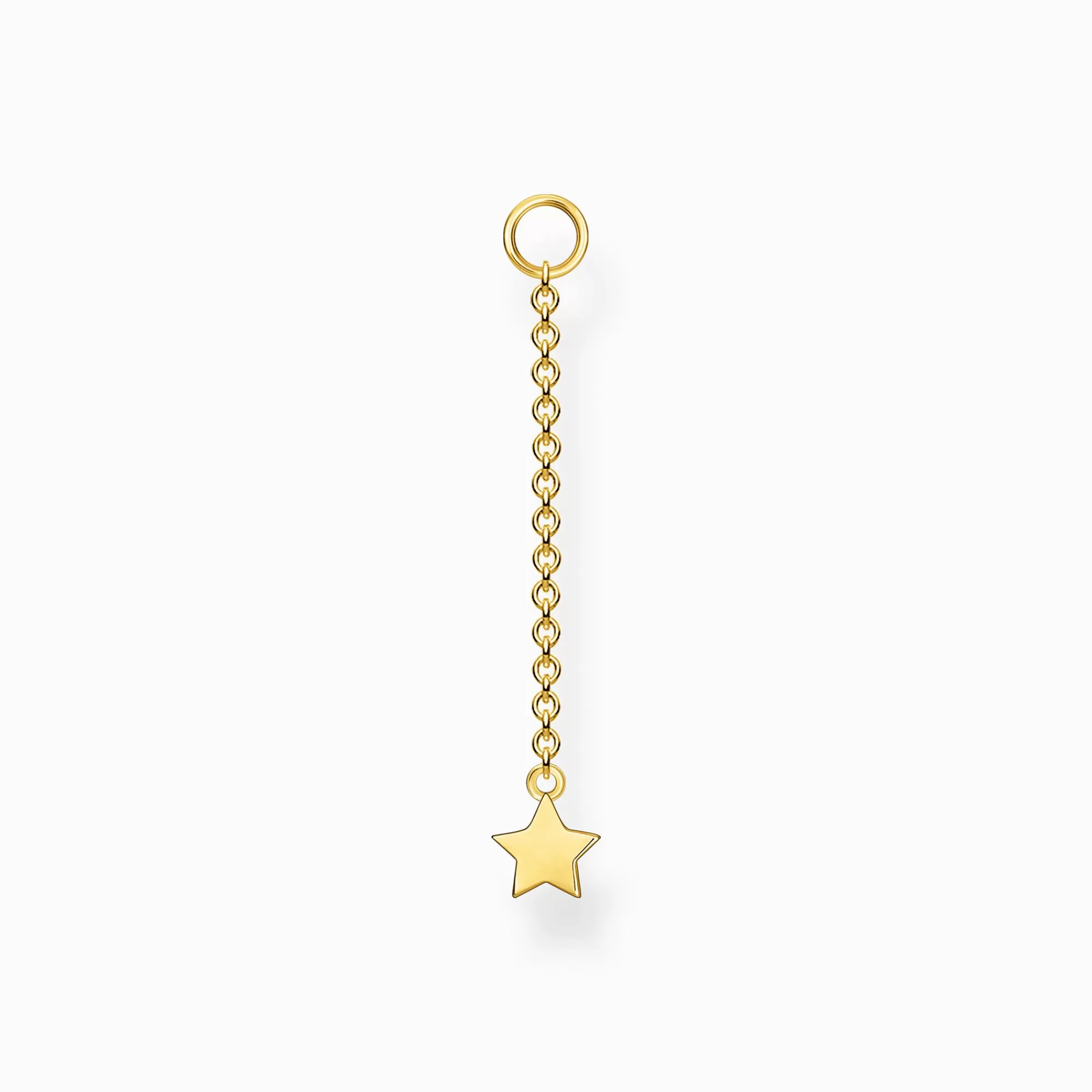 THOMAS SABO Single ear pendant star gold-Women Hoop Earrings