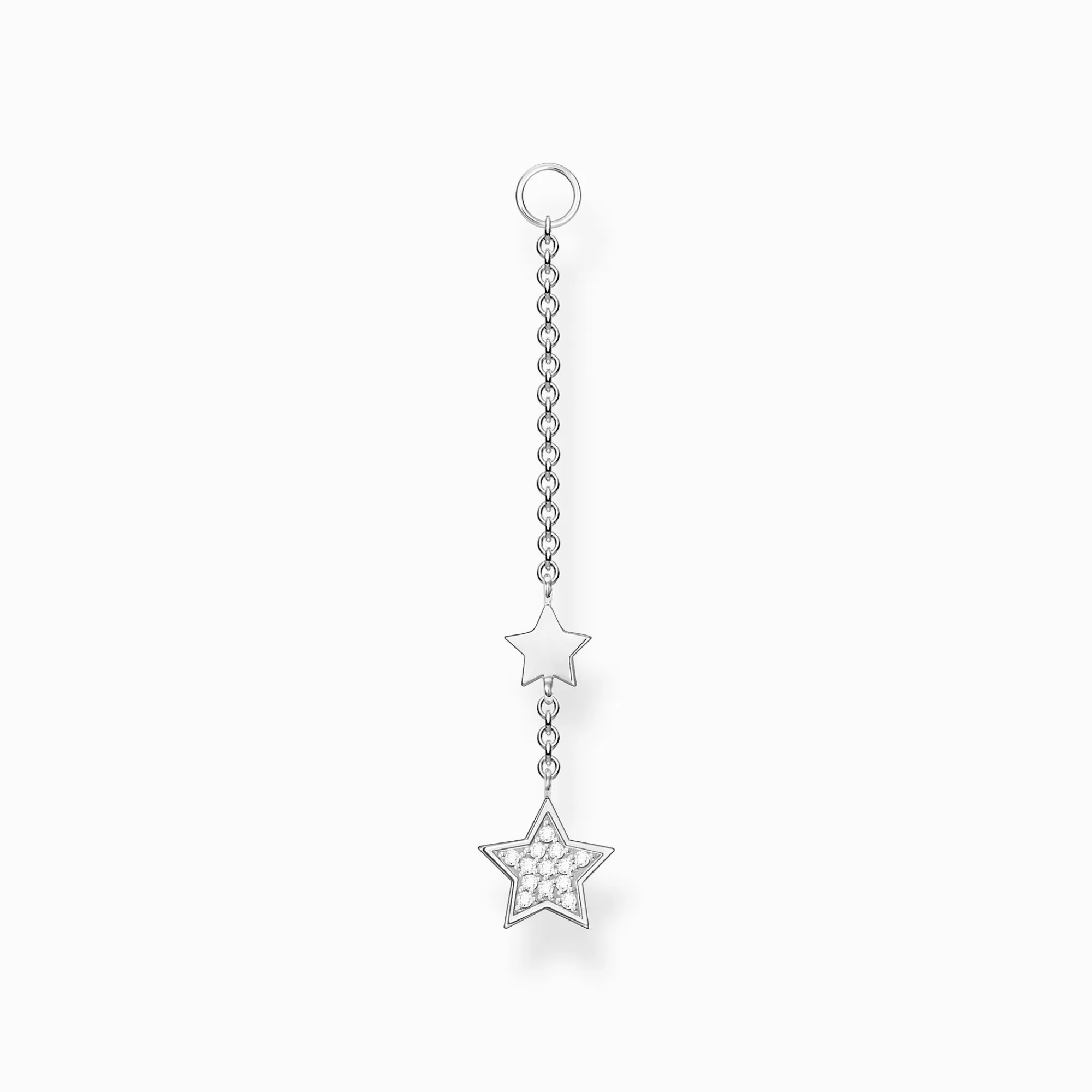 THOMAS SABO Single ear pendant stars silver-Women Hoop Earrings