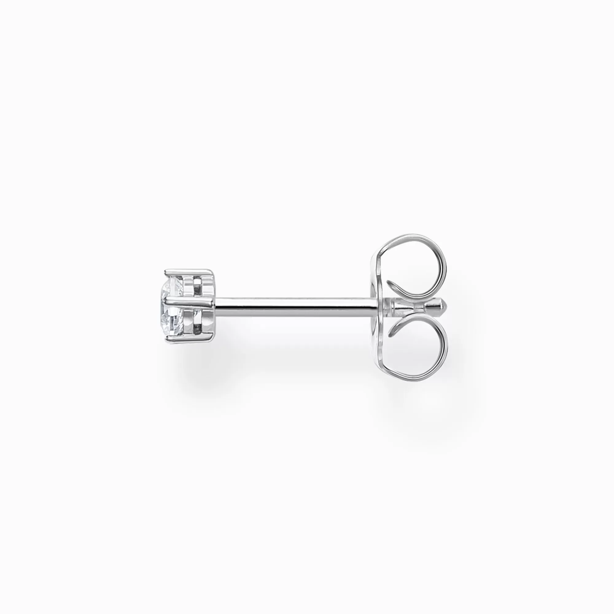 THOMAS SABO Single ear stud white stone silver-Women Ear Studs