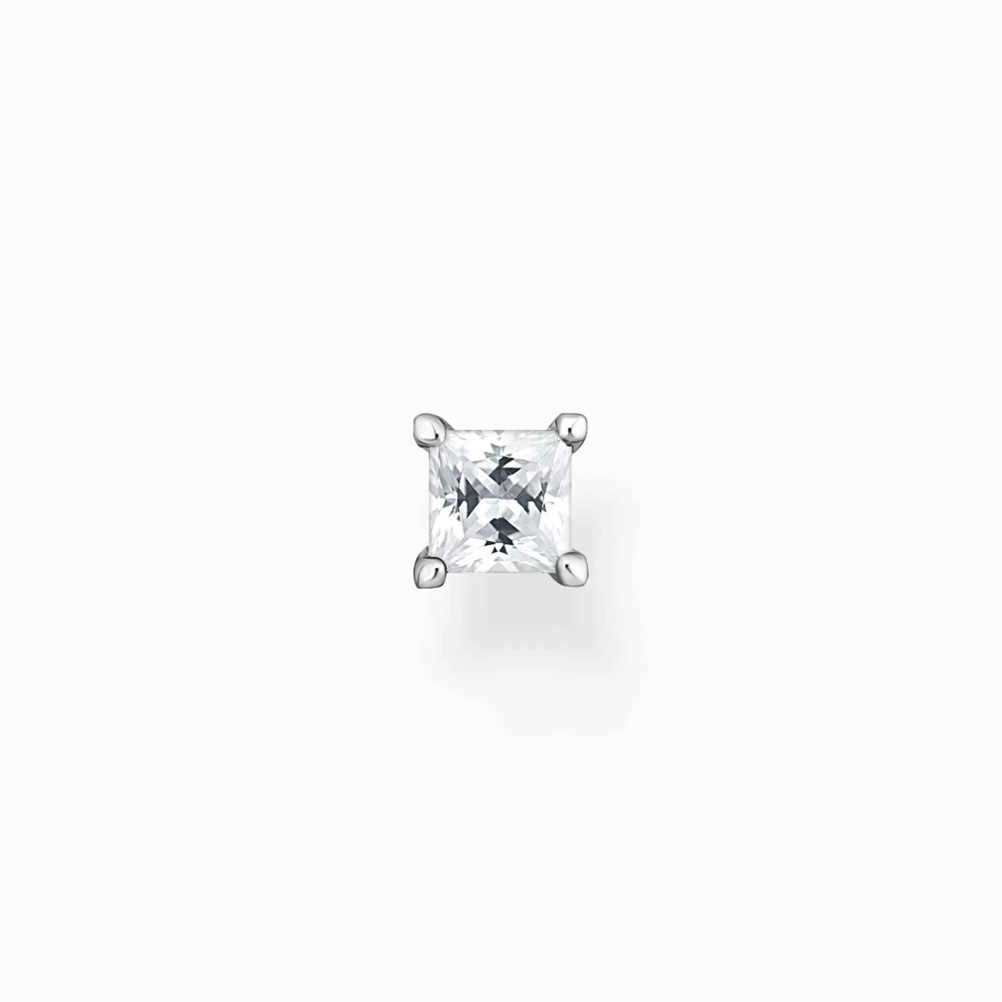 THOMAS SABO Single ear stud with white stone silver-Women Ear Studs