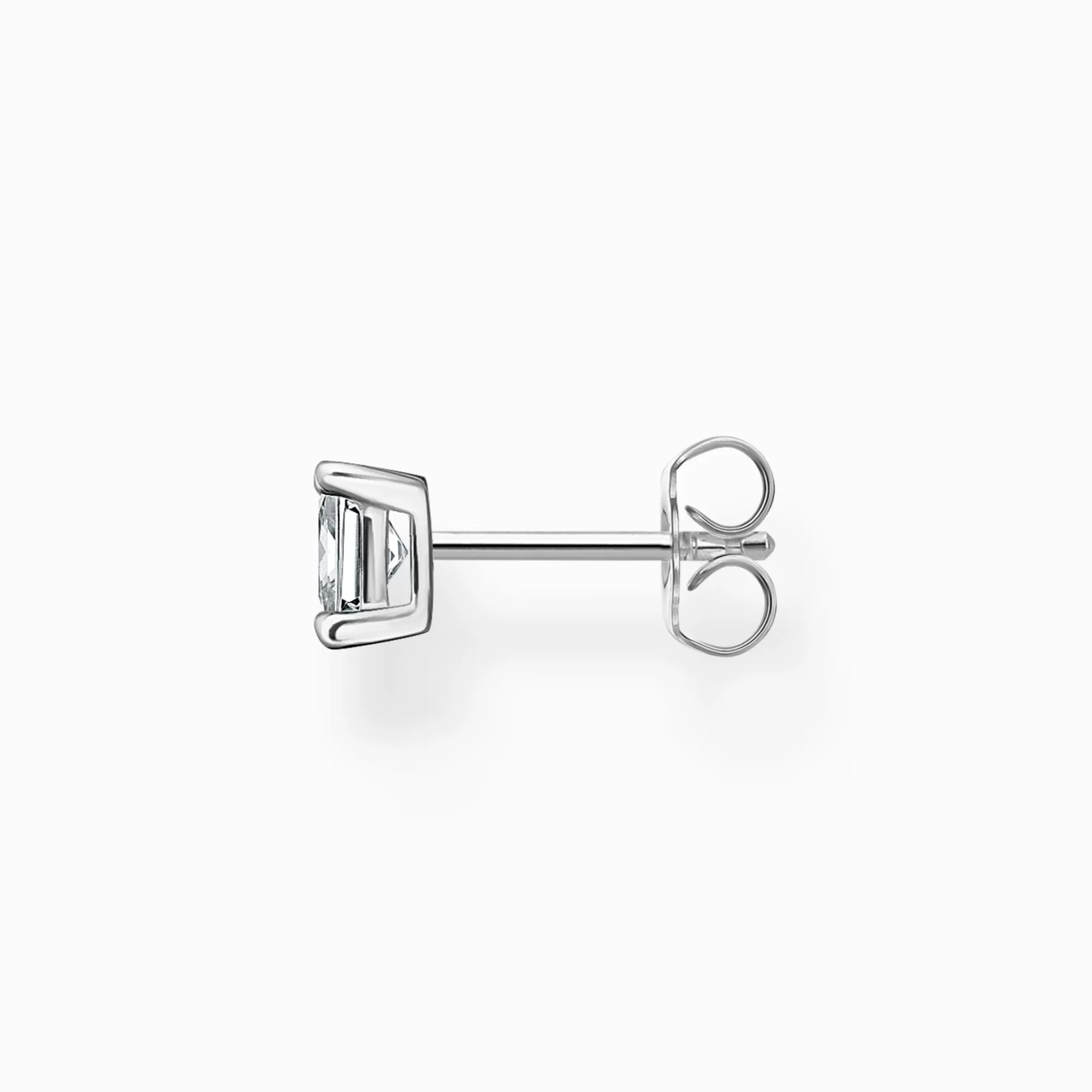 THOMAS SABO Single ear stud with white stone silver-Women Ear Studs