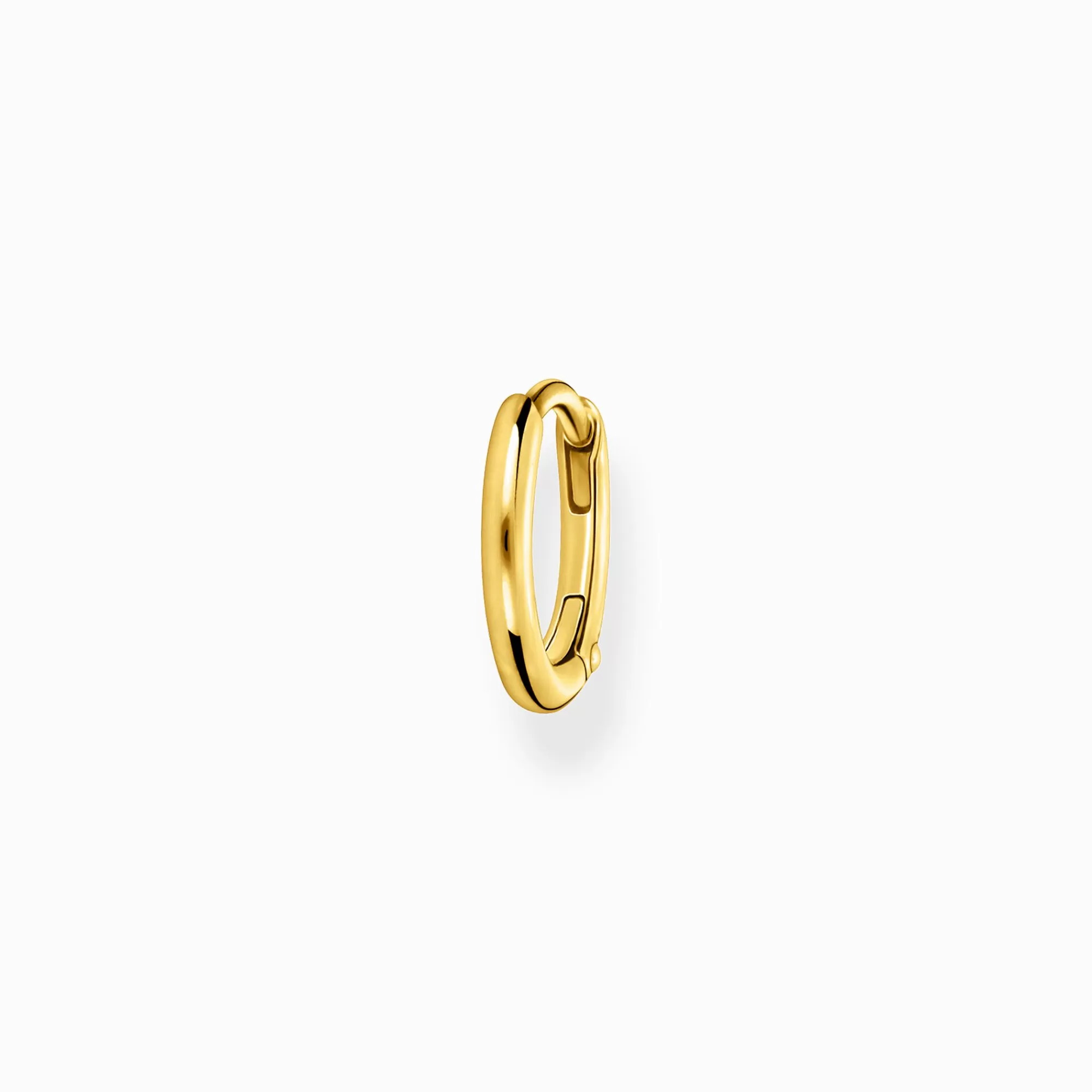 THOMAS SABO Single hoop earring classic gold-Women Hoop Earrings | 18-Carat Gold-Plating - 925 Silver