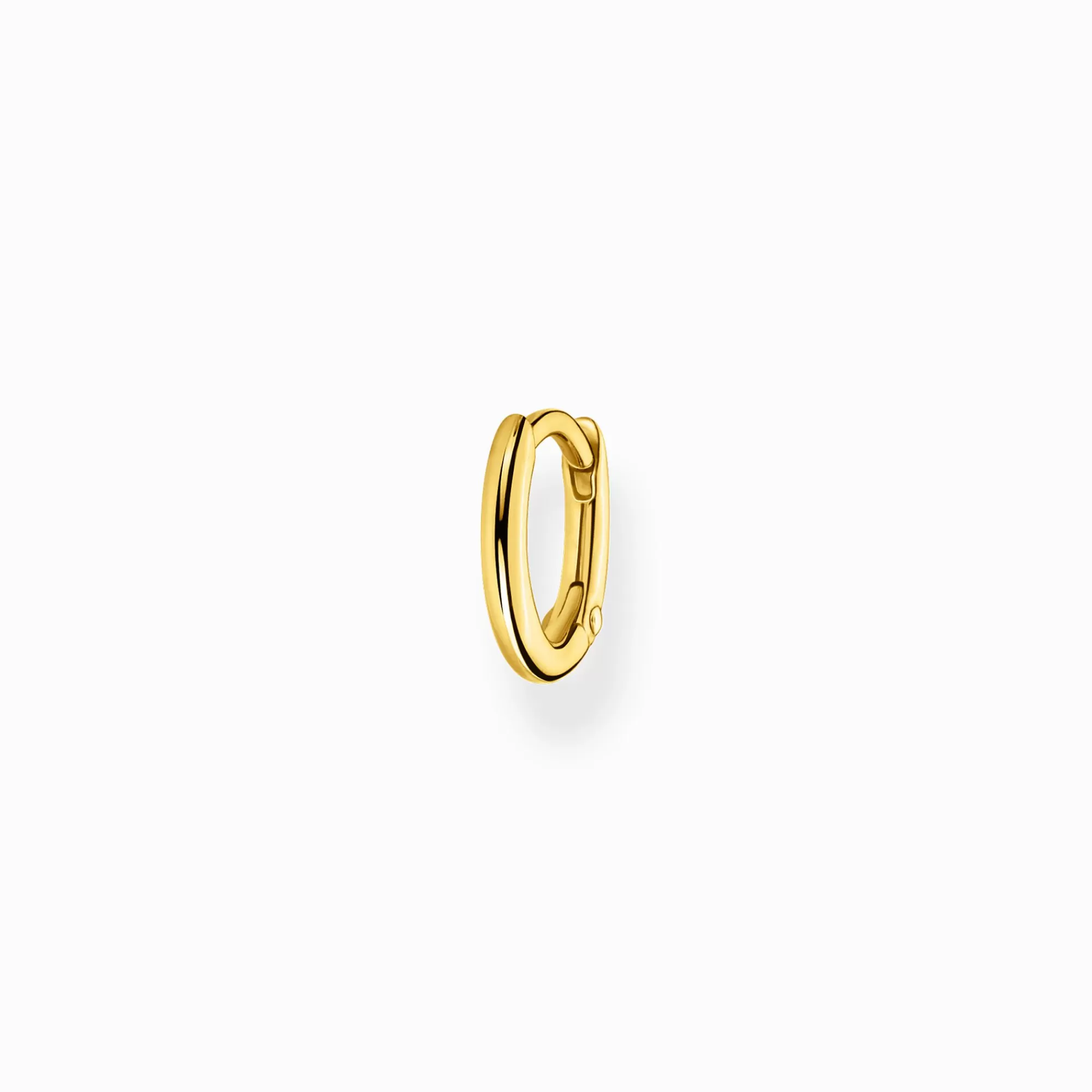 THOMAS SABO Single hoop earring classic gold-Women Hoop Earrings | 18-Carat Gold-Plating - 925 Silver