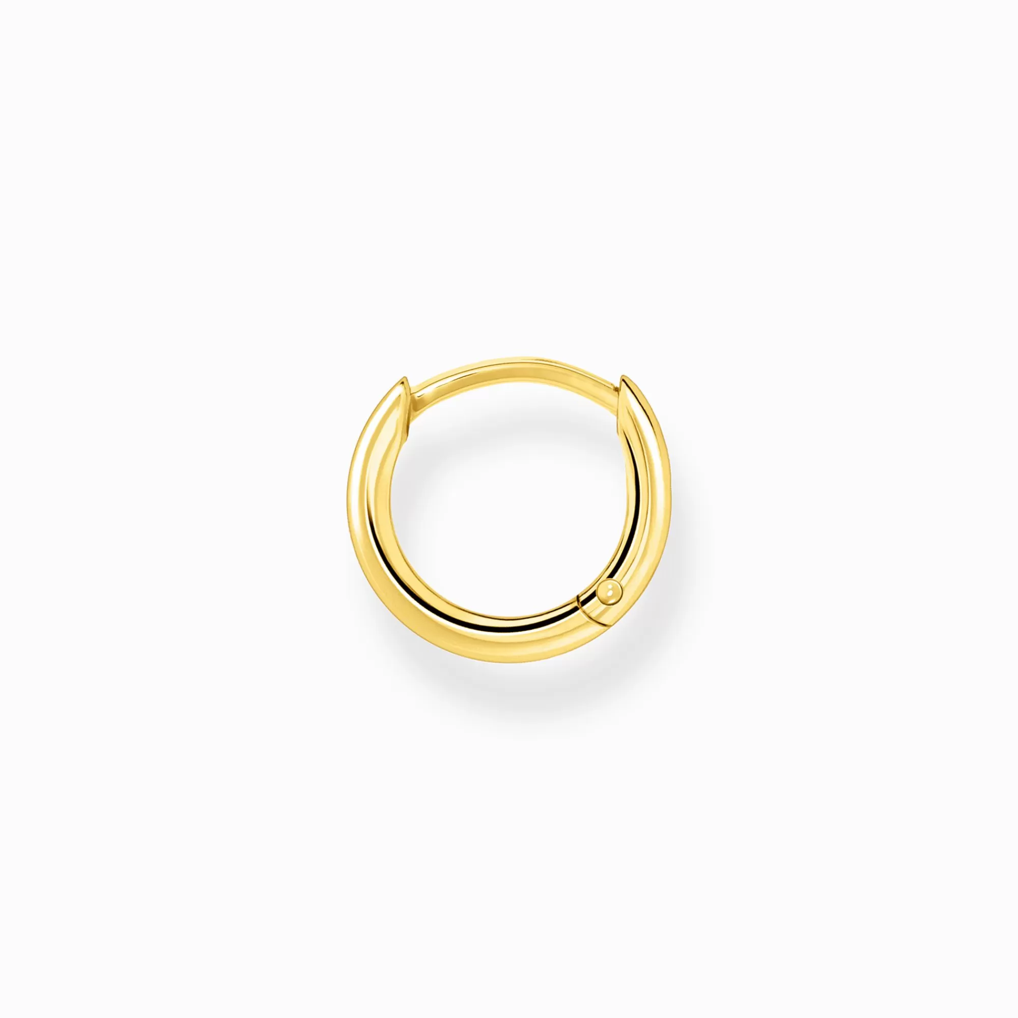 THOMAS SABO Single hoop earring classic gold-Women Hoop Earrings | 18-Carat Gold-Plating - 925 Silver