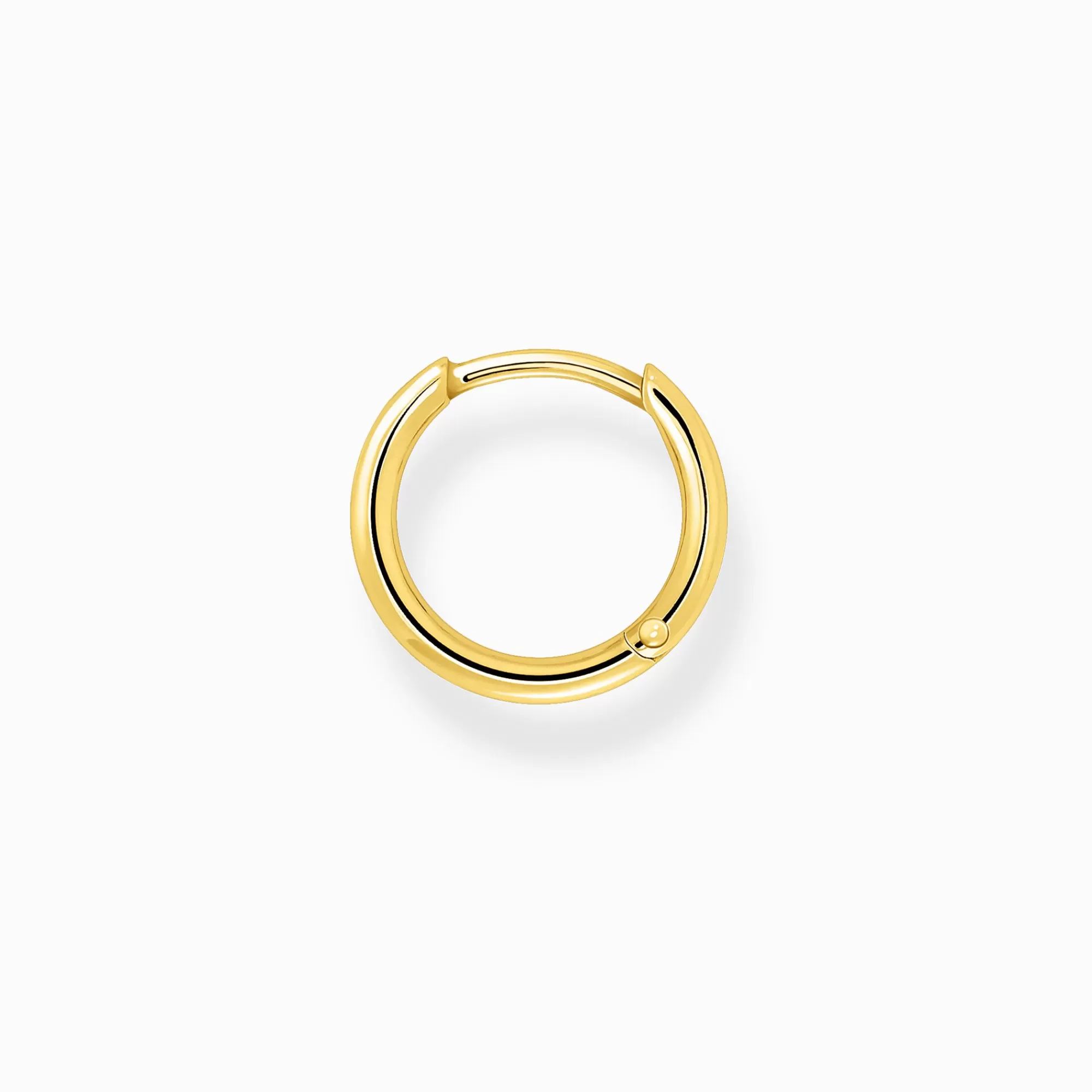 THOMAS SABO Single hoop earring classic gold-Women Hoop Earrings | 18-Carat Gold-Plating - 925 Silver