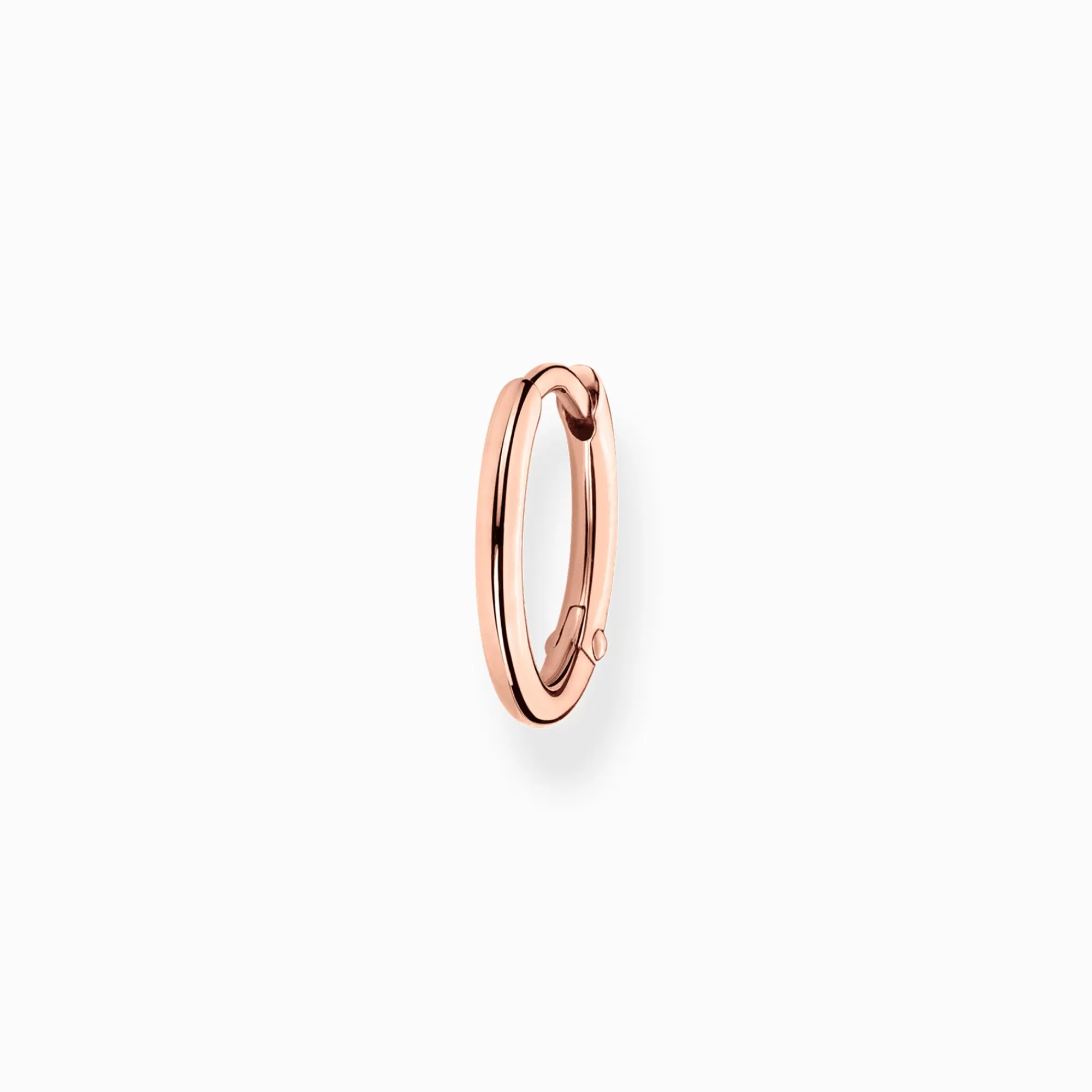 THOMAS SABO Single hoop earring classic rose gold-Women Hoop Earrings | 18-Carat Rose Gold Plating - 925 Silver