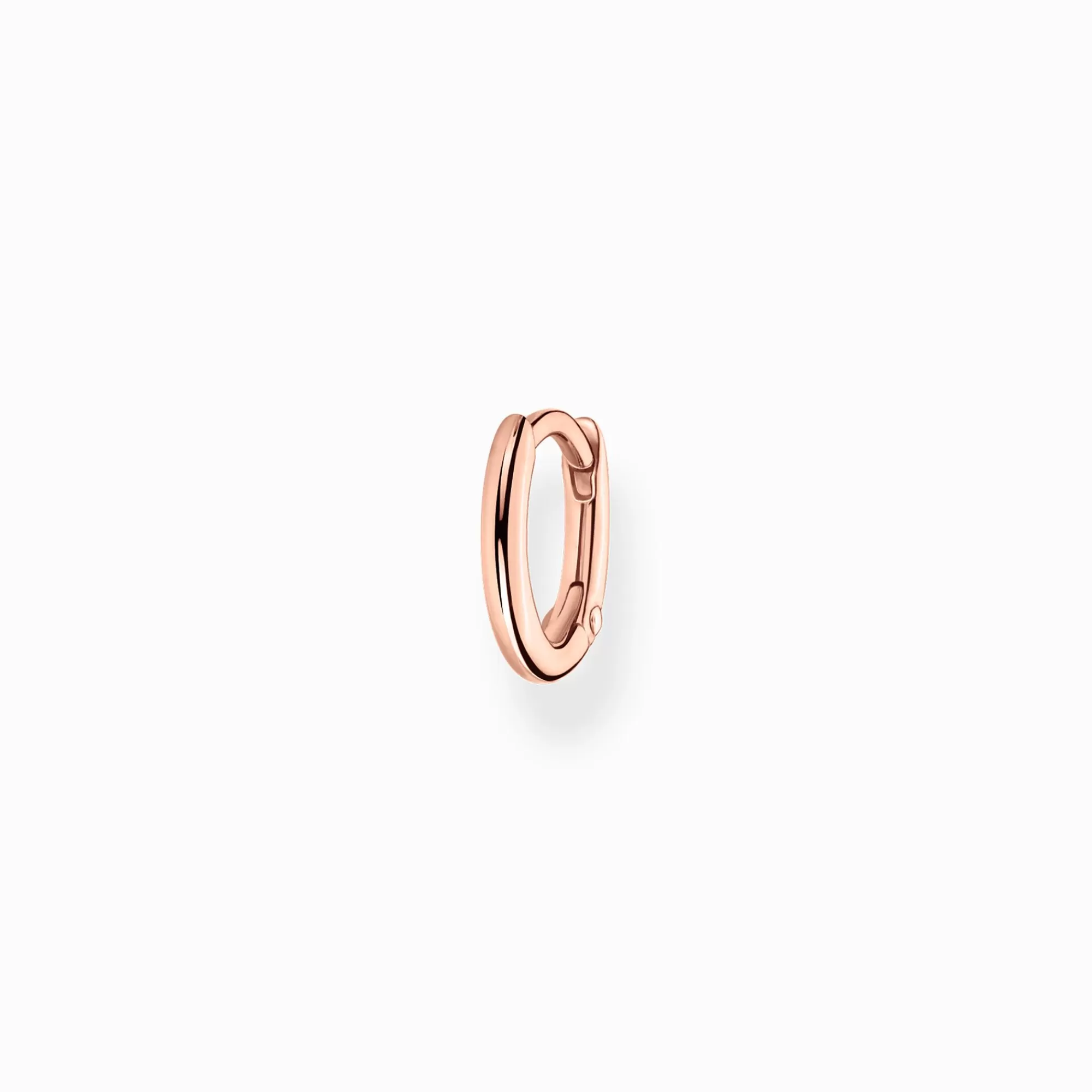 THOMAS SABO Single hoop earring classic rose gold-Women Hoop Earrings | 18-Carat Rose Gold Plating - 925 Silver