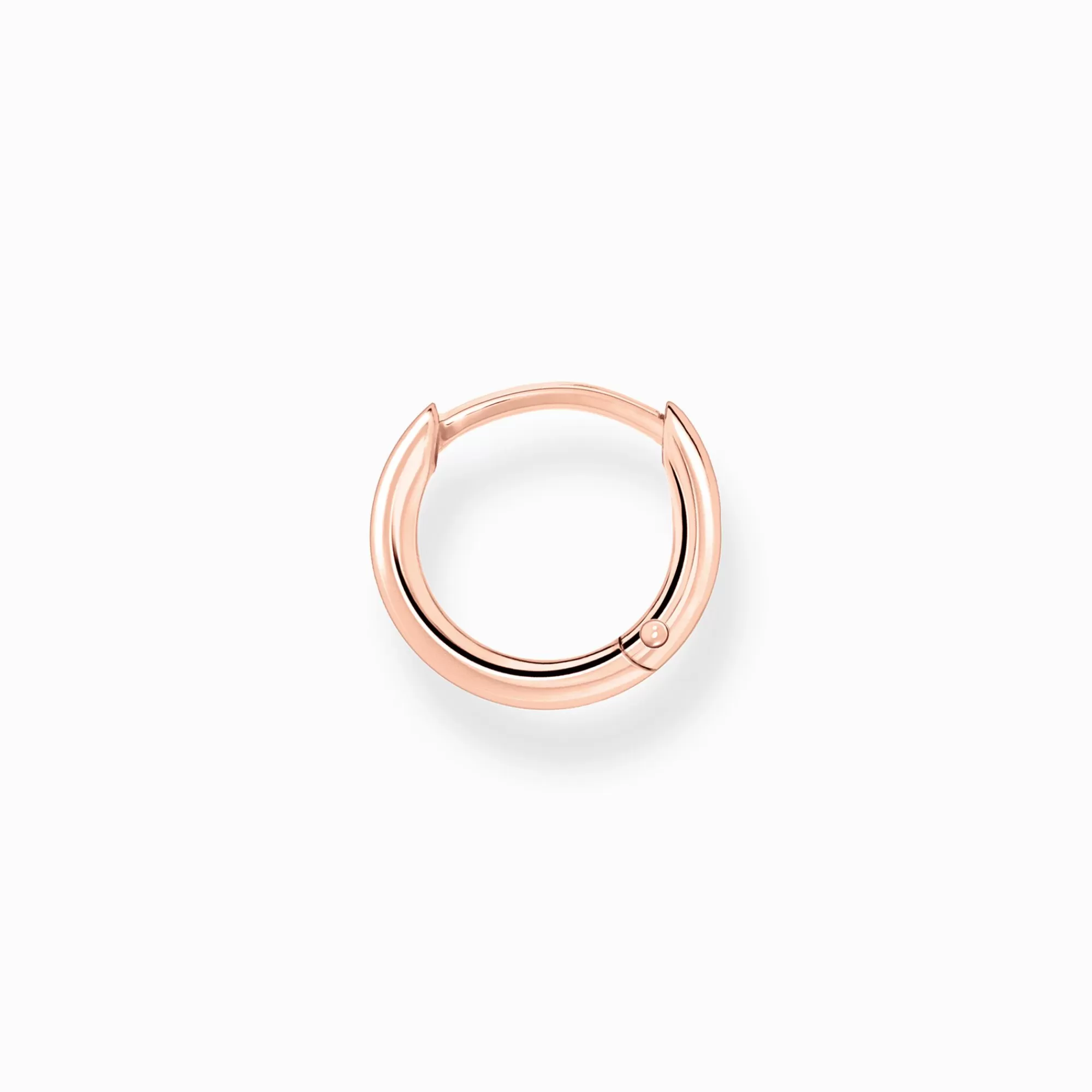 THOMAS SABO Single hoop earring classic rose gold-Women Hoop Earrings | 18-Carat Rose Gold Plating - 925 Silver