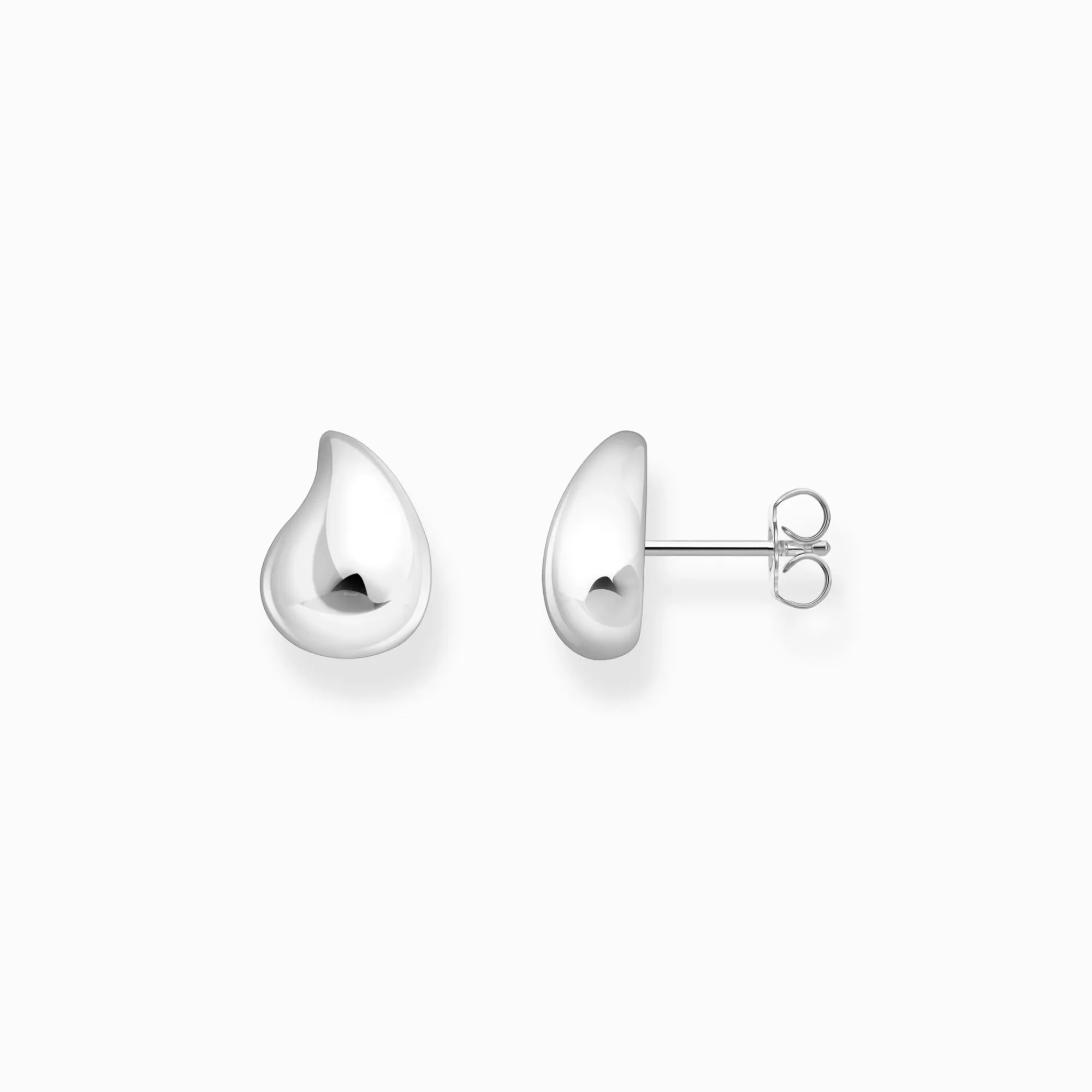 THOMAS SABO Small silver ear studs in organic shape-Women Ear Studs | 925 Silver