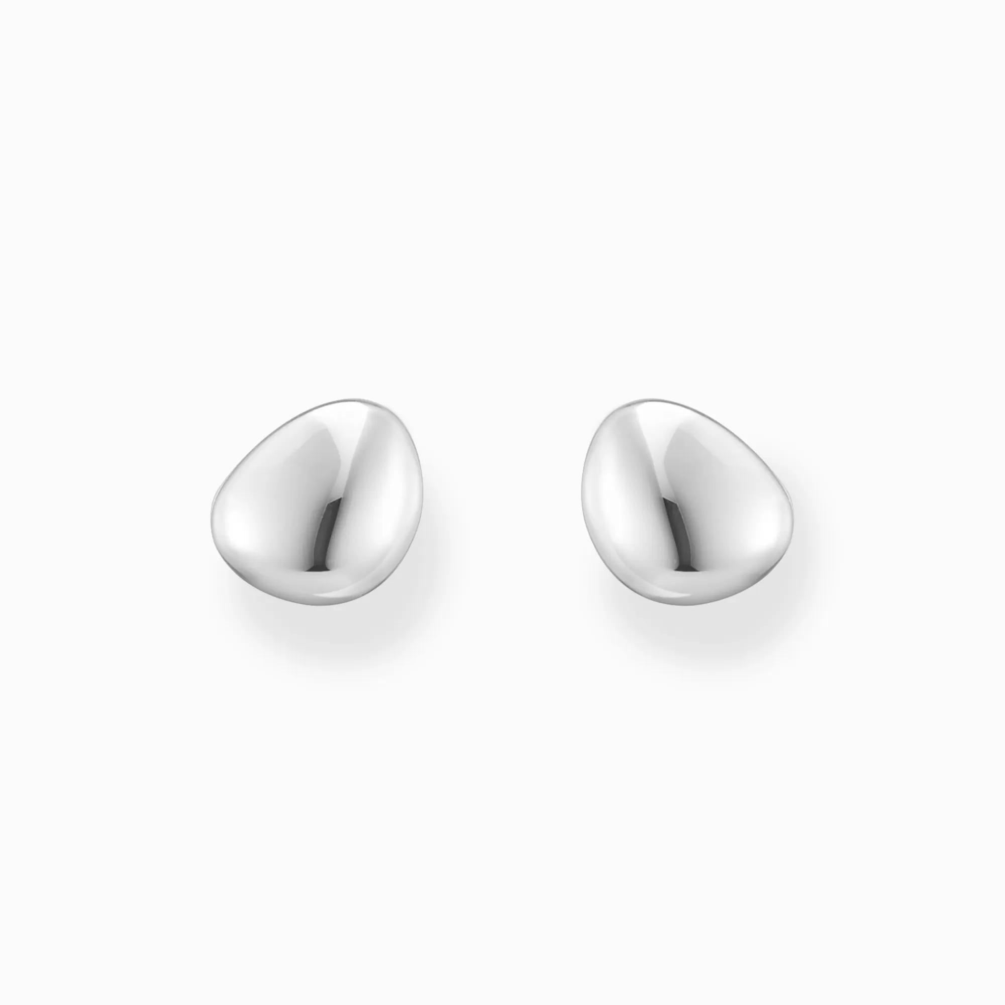 THOMAS SABO Small silver ear studs in organic shape-Women Ear Studs | 925 Silver