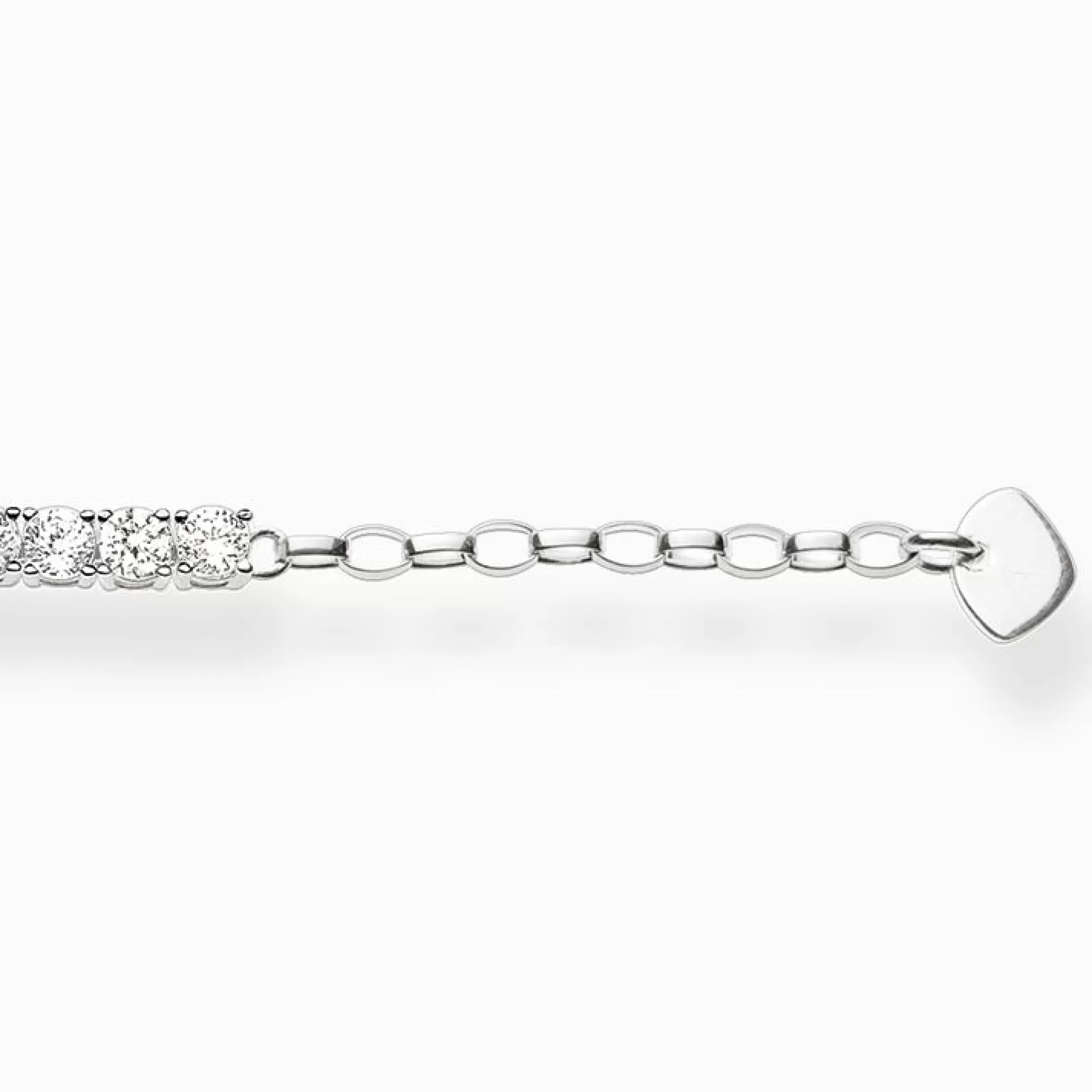 THOMAS SABO Tennis bracelet with white stones silver-Women Bracelets