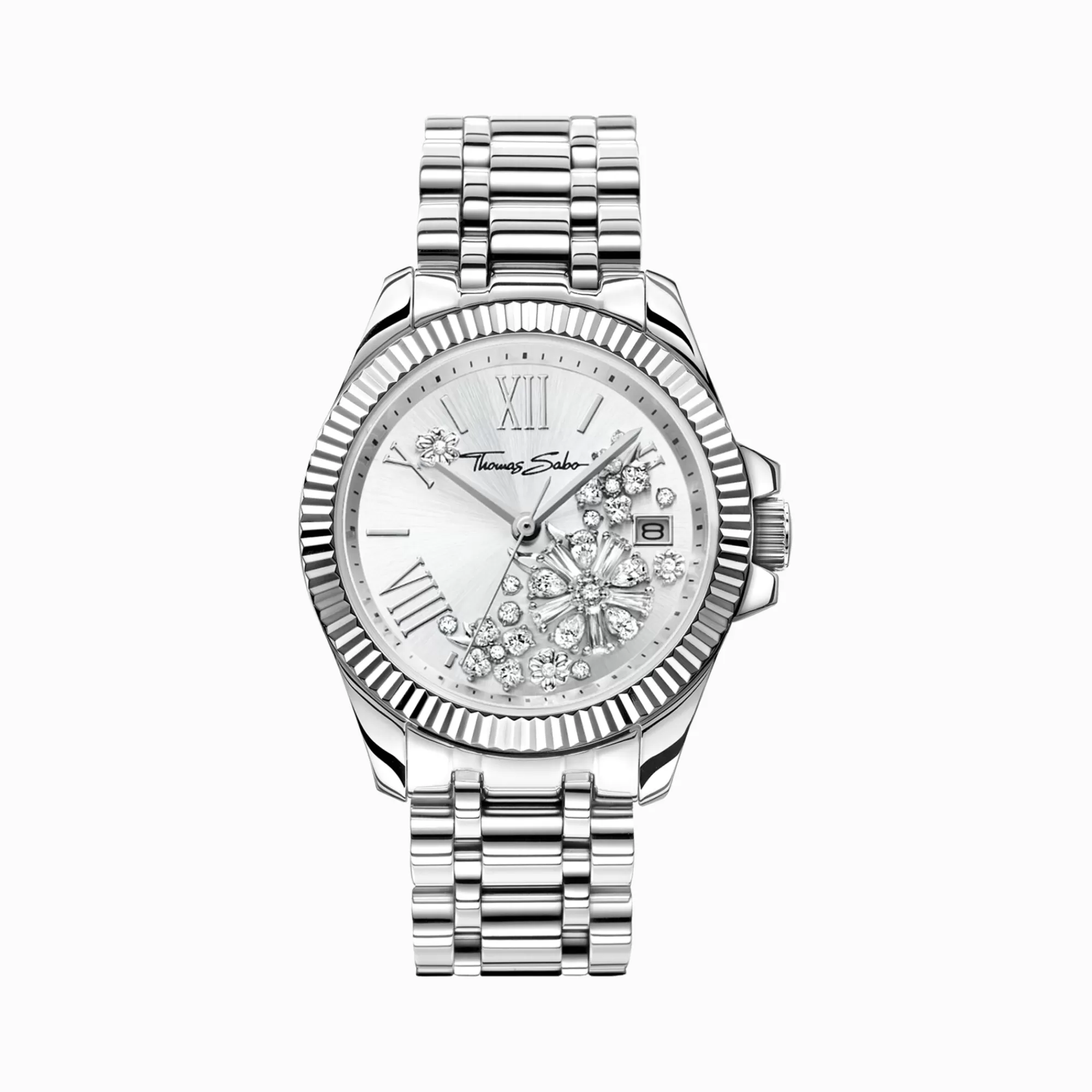 THOMAS SABO Women’s watch flowers from white stones-Women Watches | Ladies' Watches