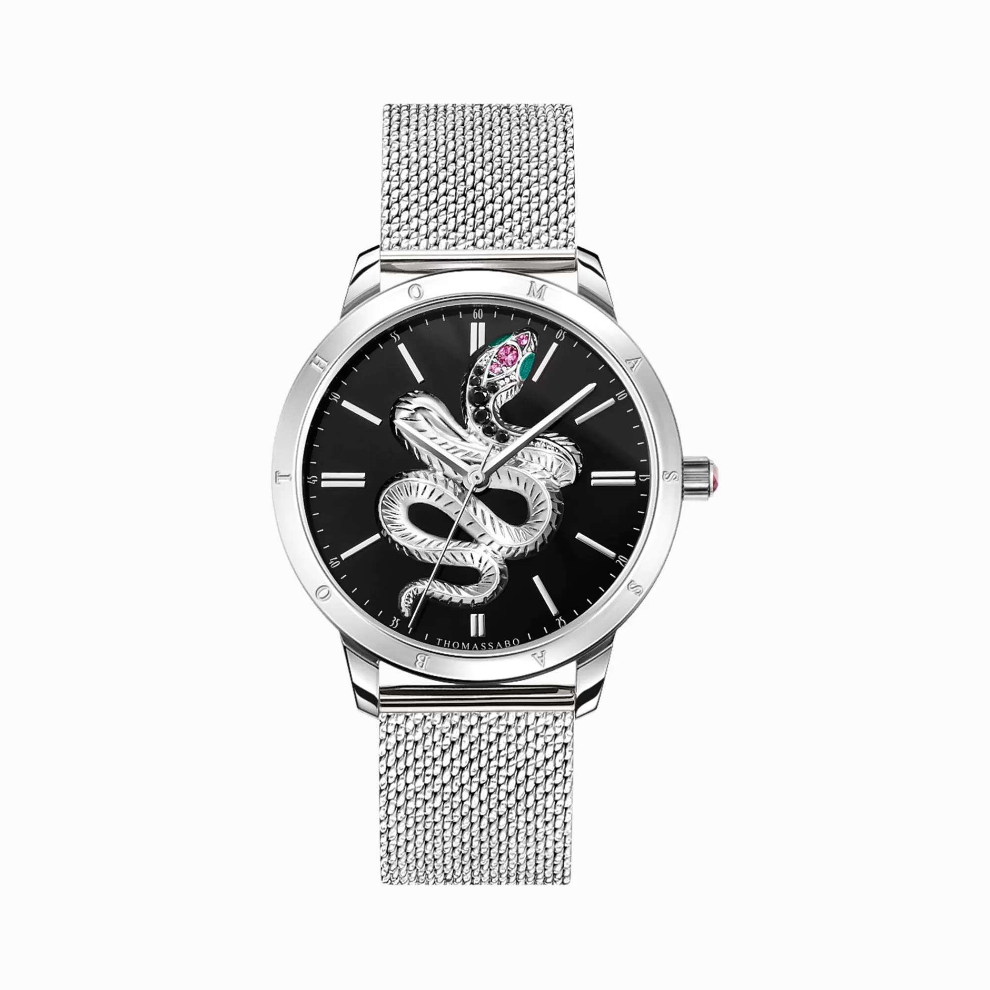 THOMAS SABO Women’s watch snake in 3D optics silver-coloured-Women Watches | Ladies' Watches